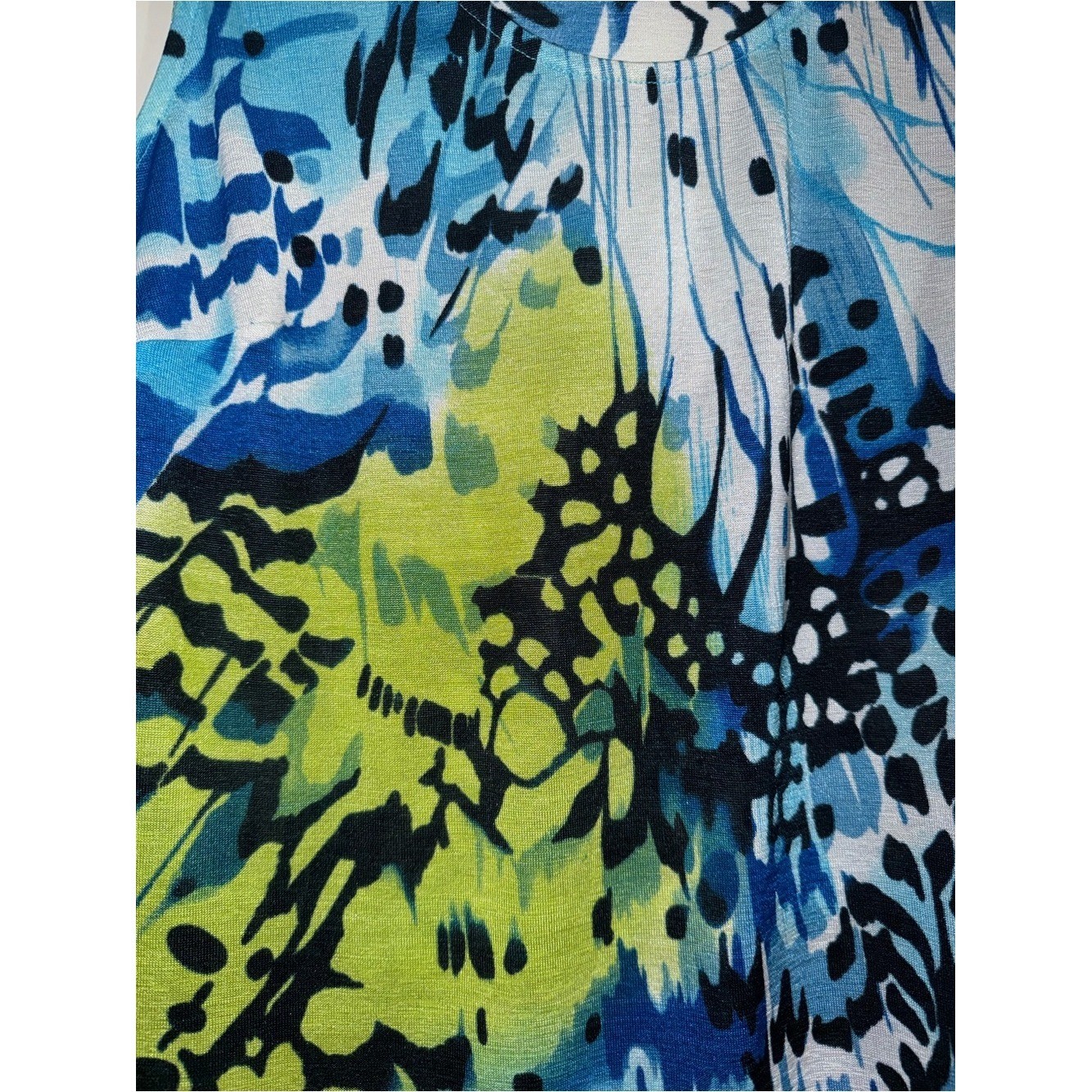 Y2K Vintage Women’s Alberto Makali size large Abstract Print Tank Top shirt