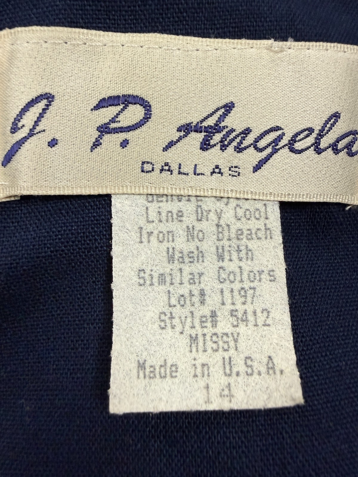 Vintage J.P. Angela Dallas Navy Red Nautical Sailor Dress Gold Buttons USA 8