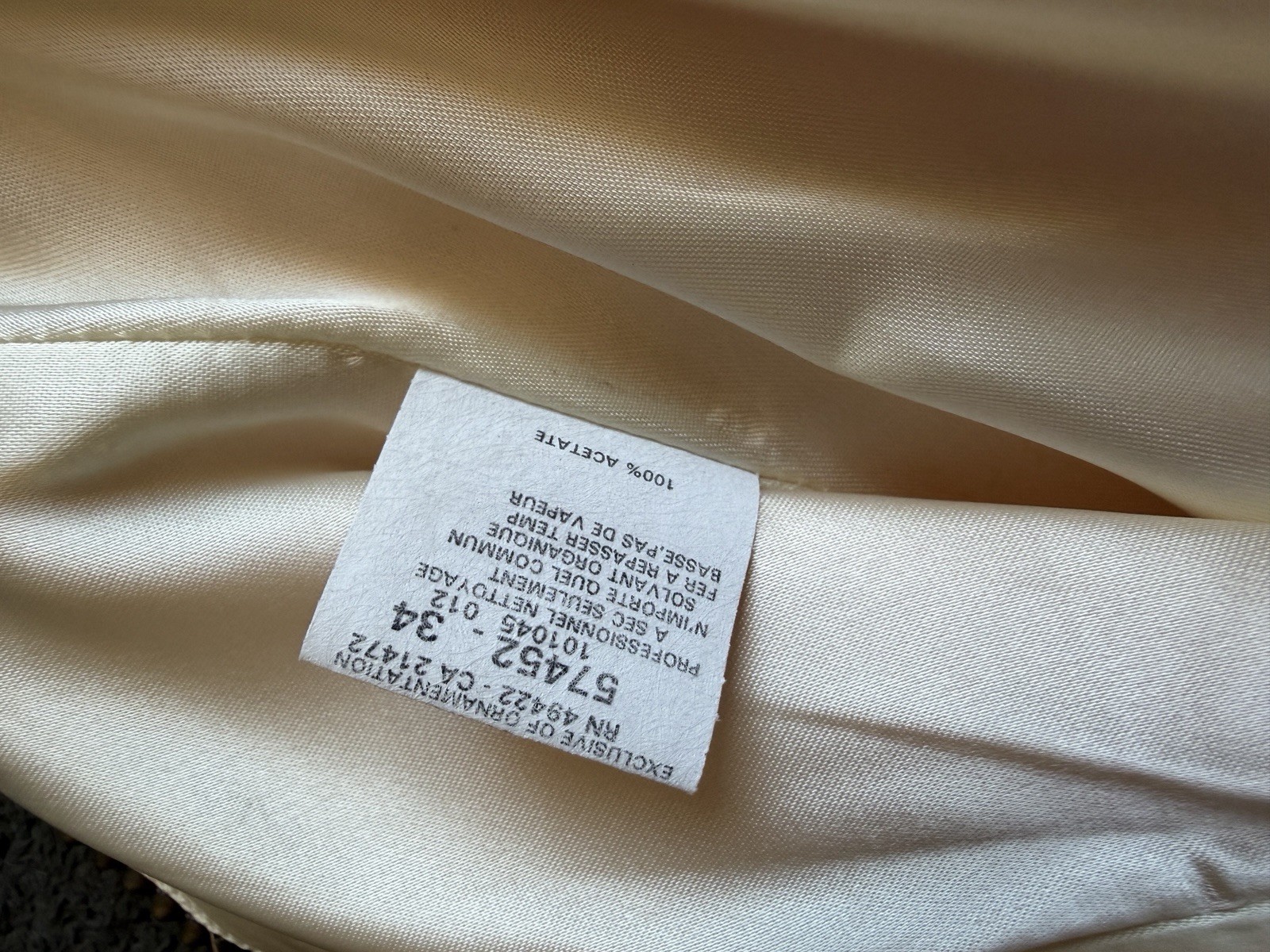 Y2K VTG Jessica McClintock Taffeta & Rhinestone Strapless Gown Size 6 XS Juniors