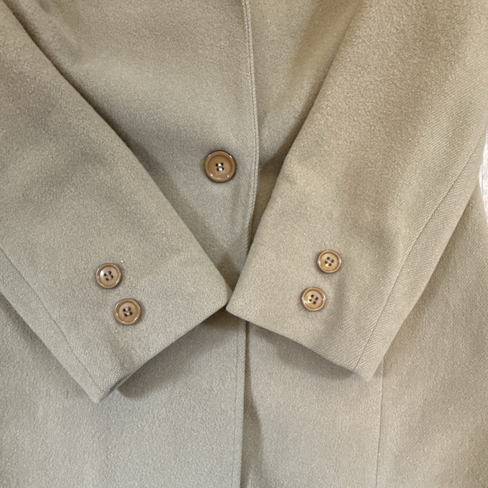 VTG 1960’s Women’s 100% Pure Wool Coat Worumbo Stevens Fabric Camel Sz Small?