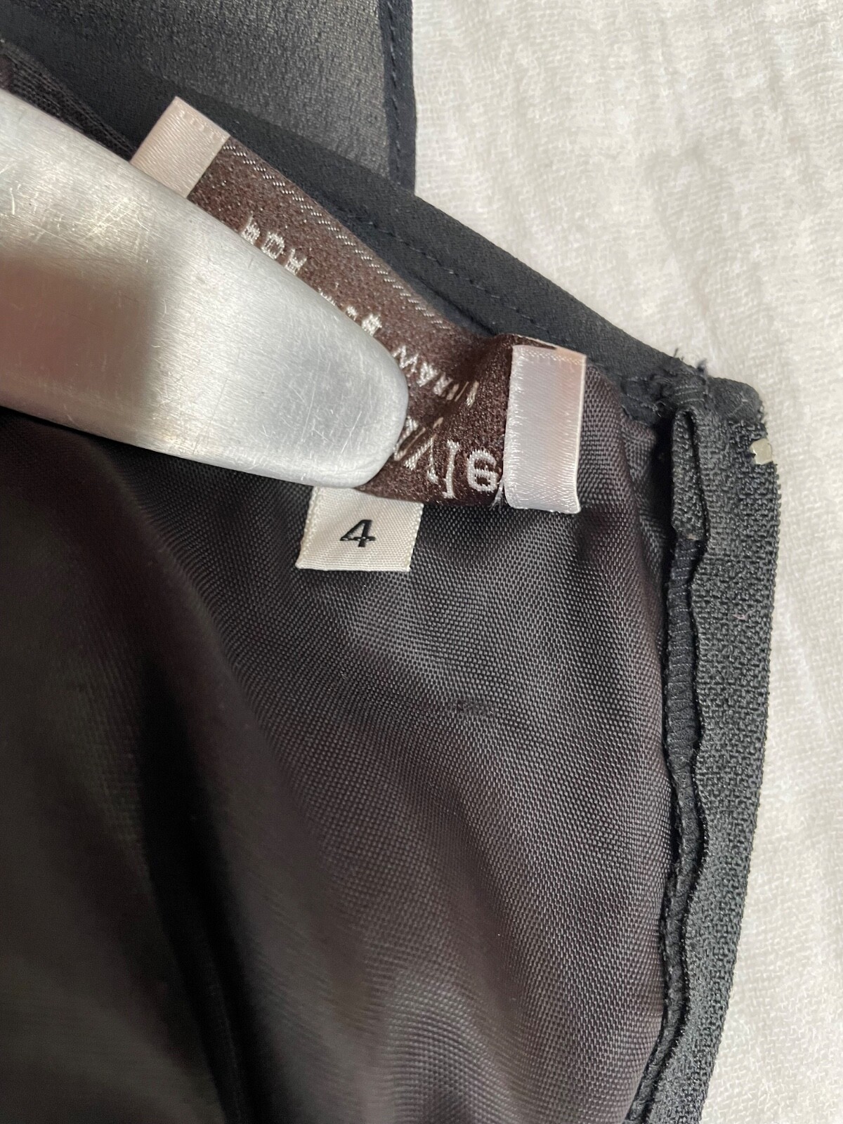 VTG Morton Myles For The Warrens Cocktail Dress Size 4 Black Chiffon