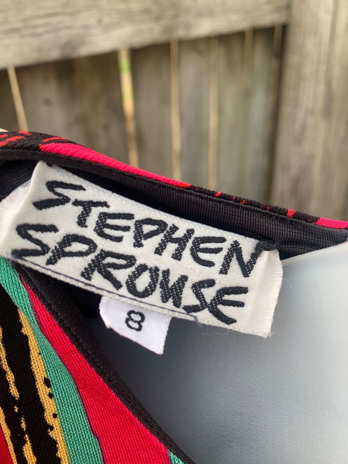 *ICONIC * STEPHEN SPROUSE* KEITH HARING* COLLABORATION GRAFFITTI SHIRT * 1988 *