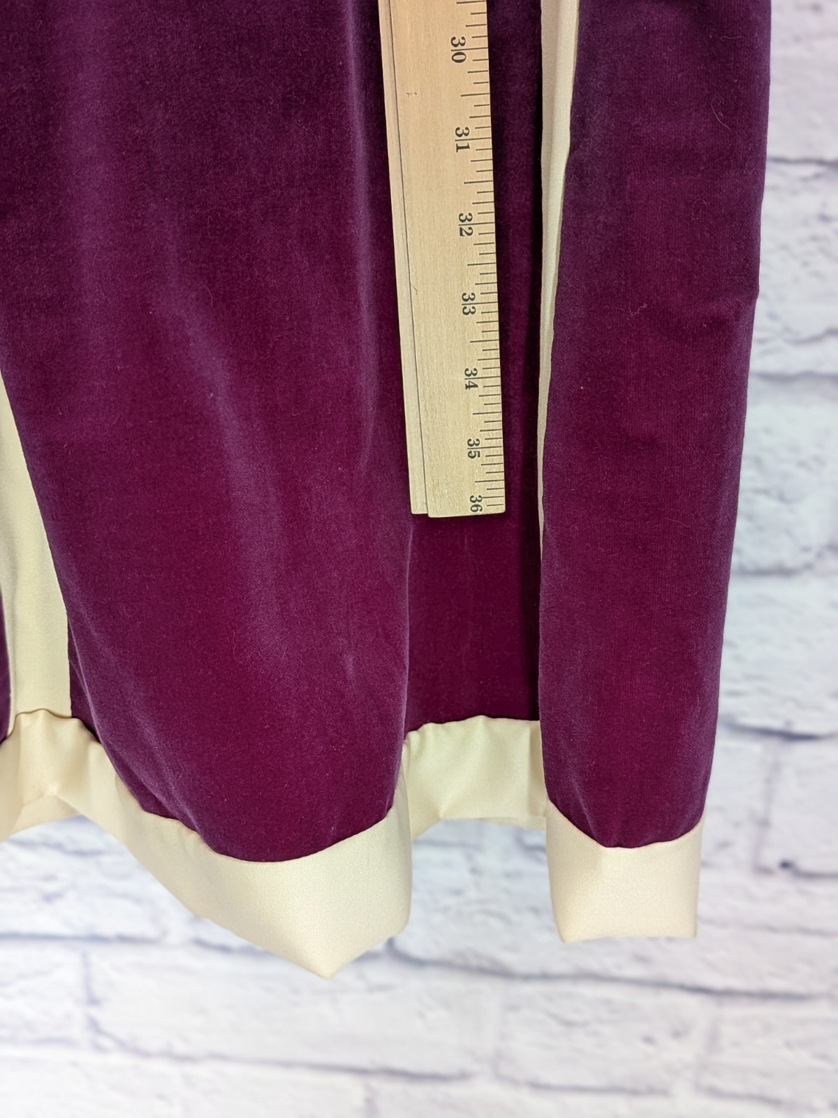COLOR WOW😍Chessa Davis Vntg 70s Velvet Full Maxi Skirt Lace Lined Boho Made USA