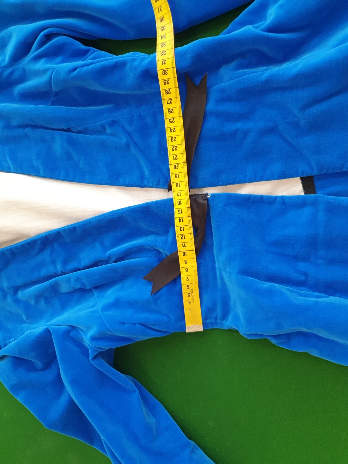 VINTAGE Velvet Jacket XS-S Royal Blue Medieval Costume Dirndl Traditional / 50s