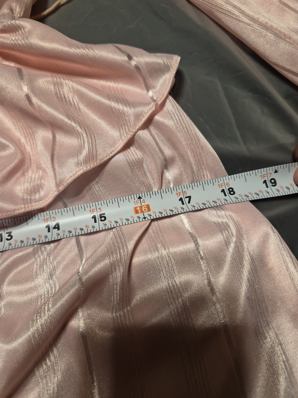 Vintage Pea Patch Women’s Peplum Size 5 Dress Pink Shimmery Stripe Preowned