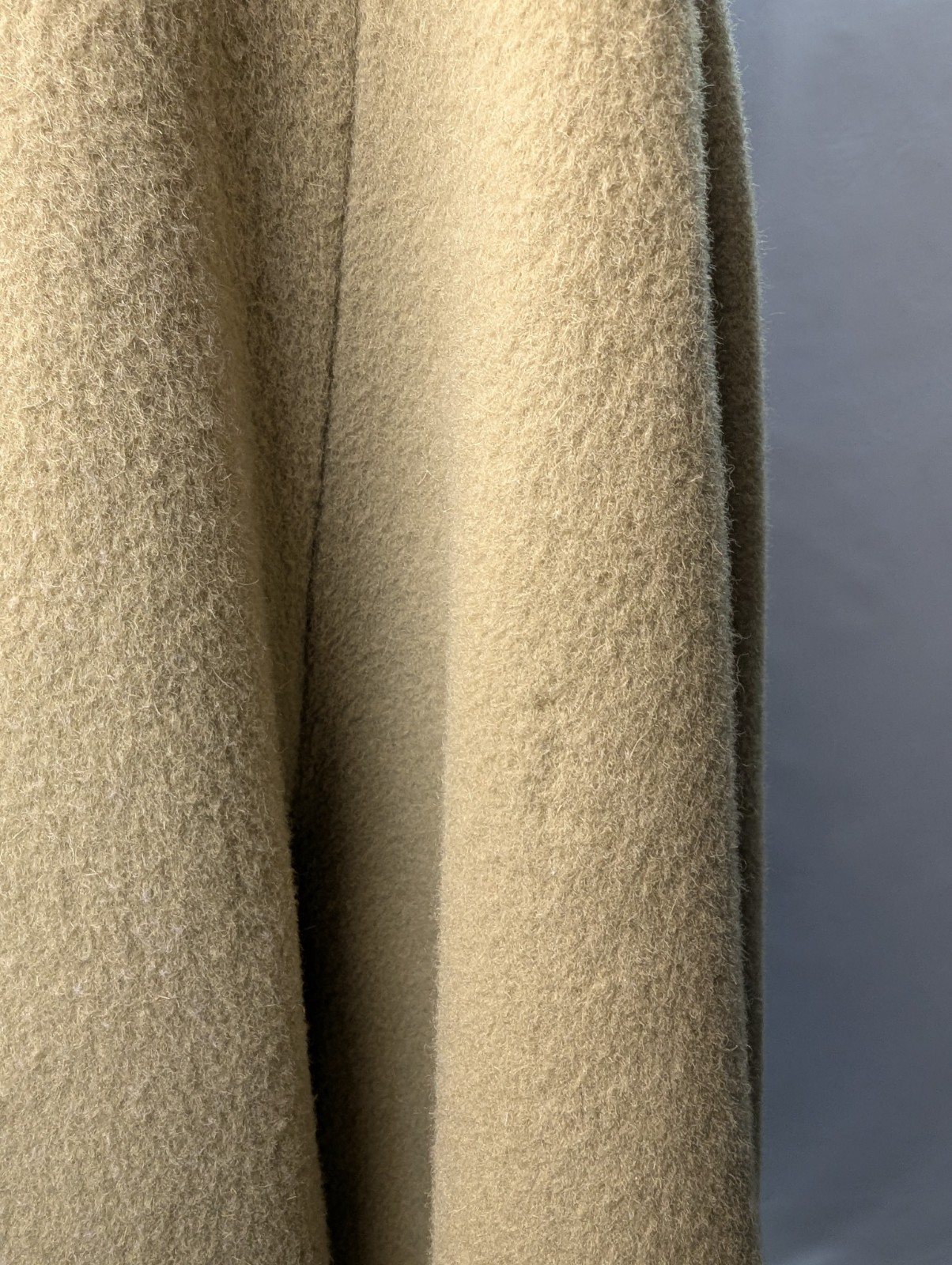Vintage 100% Cashmere Car Coat Fern Jade Green Size 12-14 Large NOTES!
