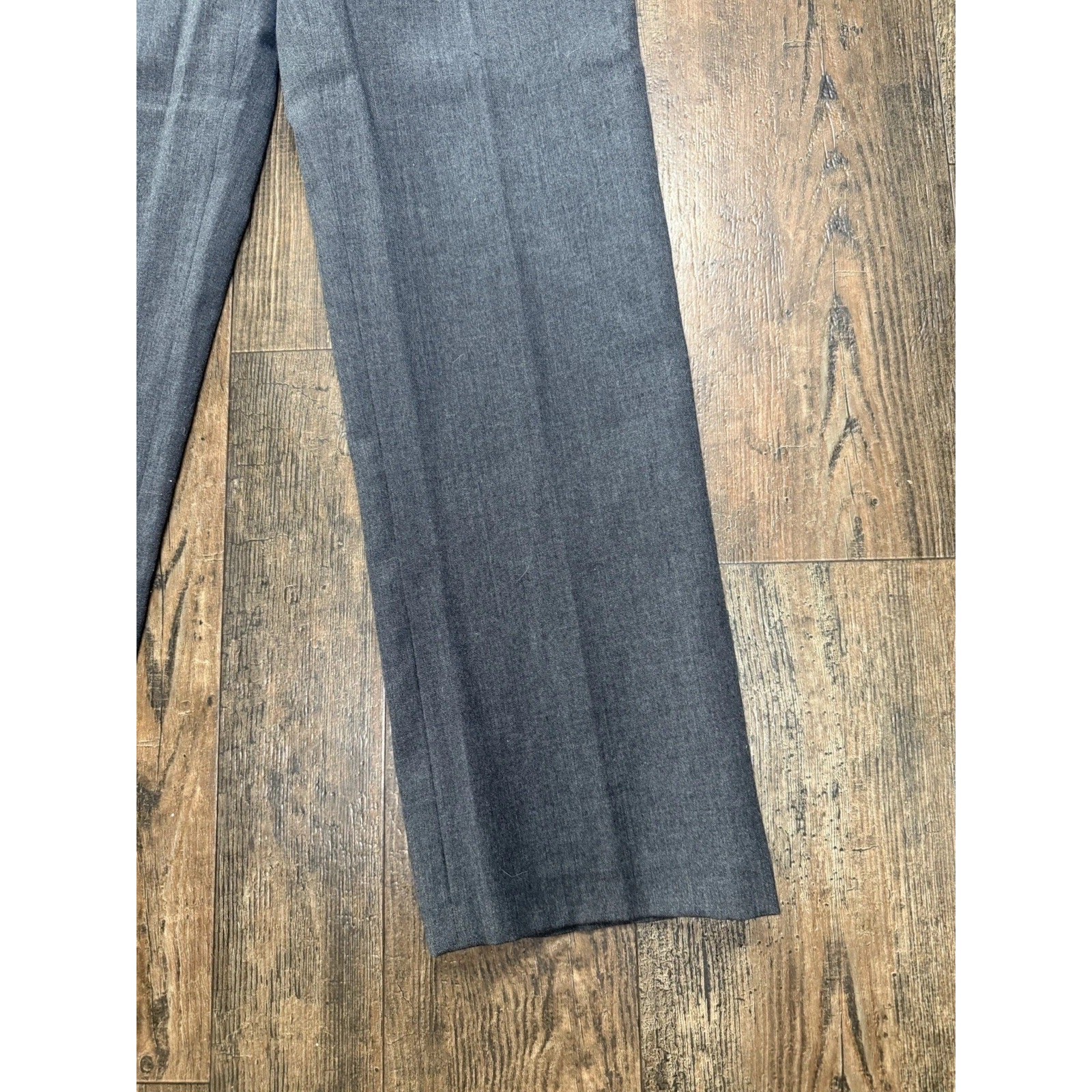 Vintage Harve Benard Sport Wool Pants Womens Charcoal Gray Lined Size 4 Tall