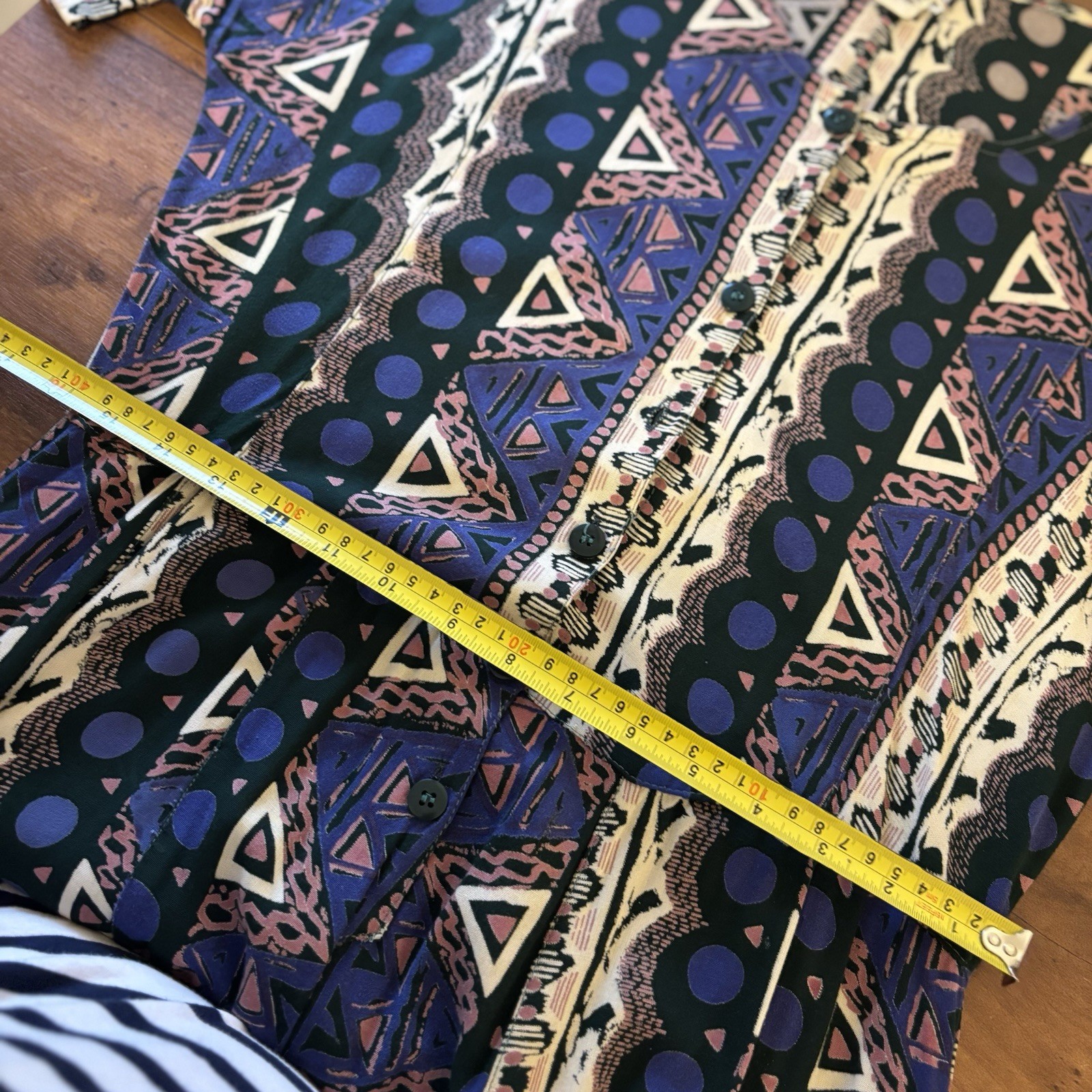 VTG 90s Classic Womens M India Boho Maxi Dress Cotton Rayon Geometric Tribal