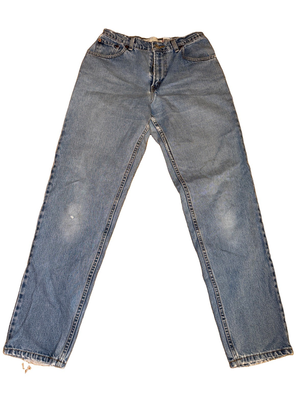 Vintage 2000 Levi’s 550 Women’s Jeans Size 8L Relaxed Tapered Blue Distressed