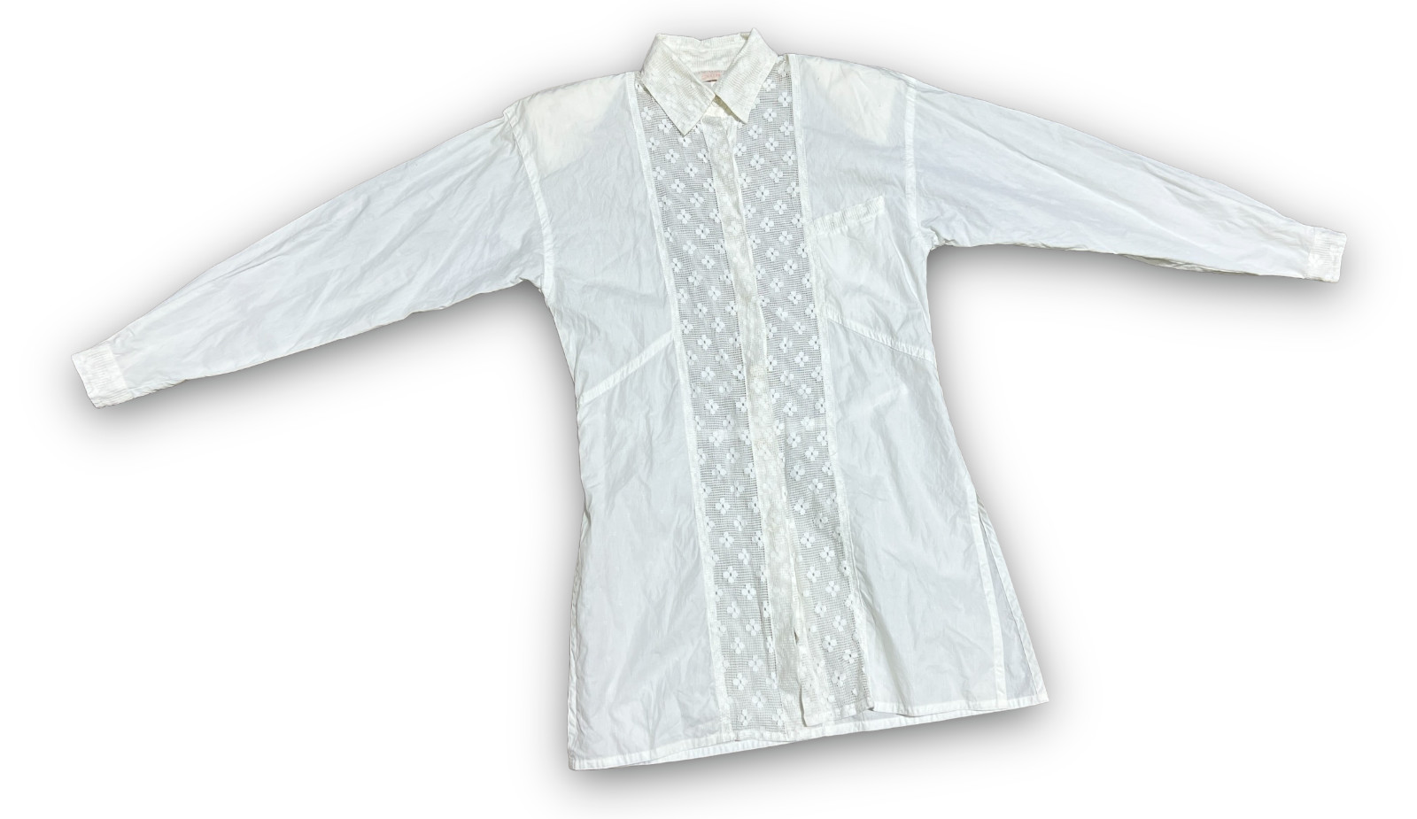 Vintage 80s Pancaldi & B For Linalee Blouse Womens 0 Long Sleeve Cotton *READ*