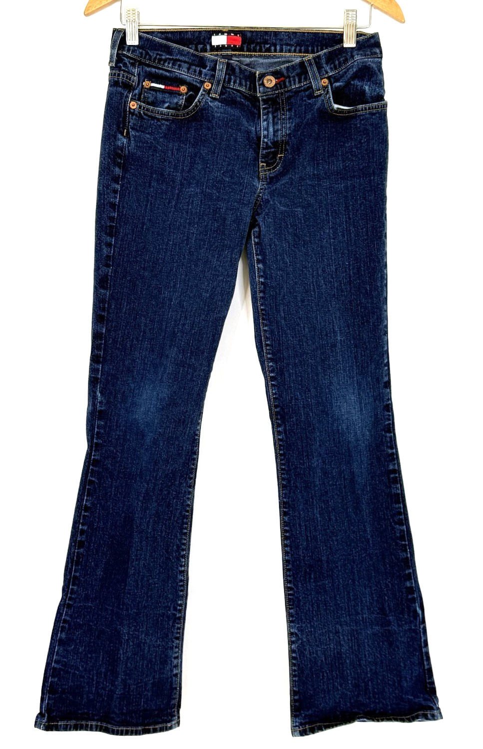 Tommy Jeans Womens Size 11/31 Jeans Vintage Logo Slight Boot 5 Pocket Classic
