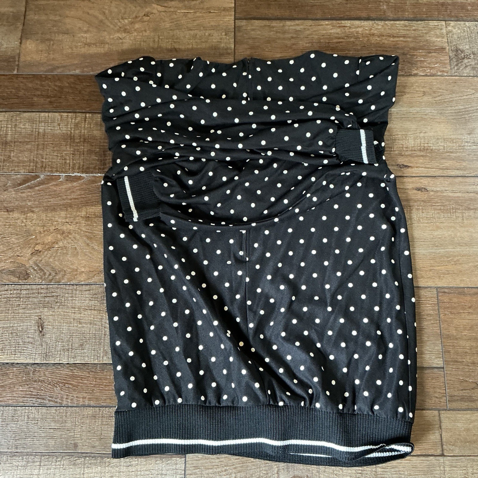 VINTAGE Size 16 – Damon Dress Polka Dot 2PC Suit Top Skirt USA Made Womens #2708
