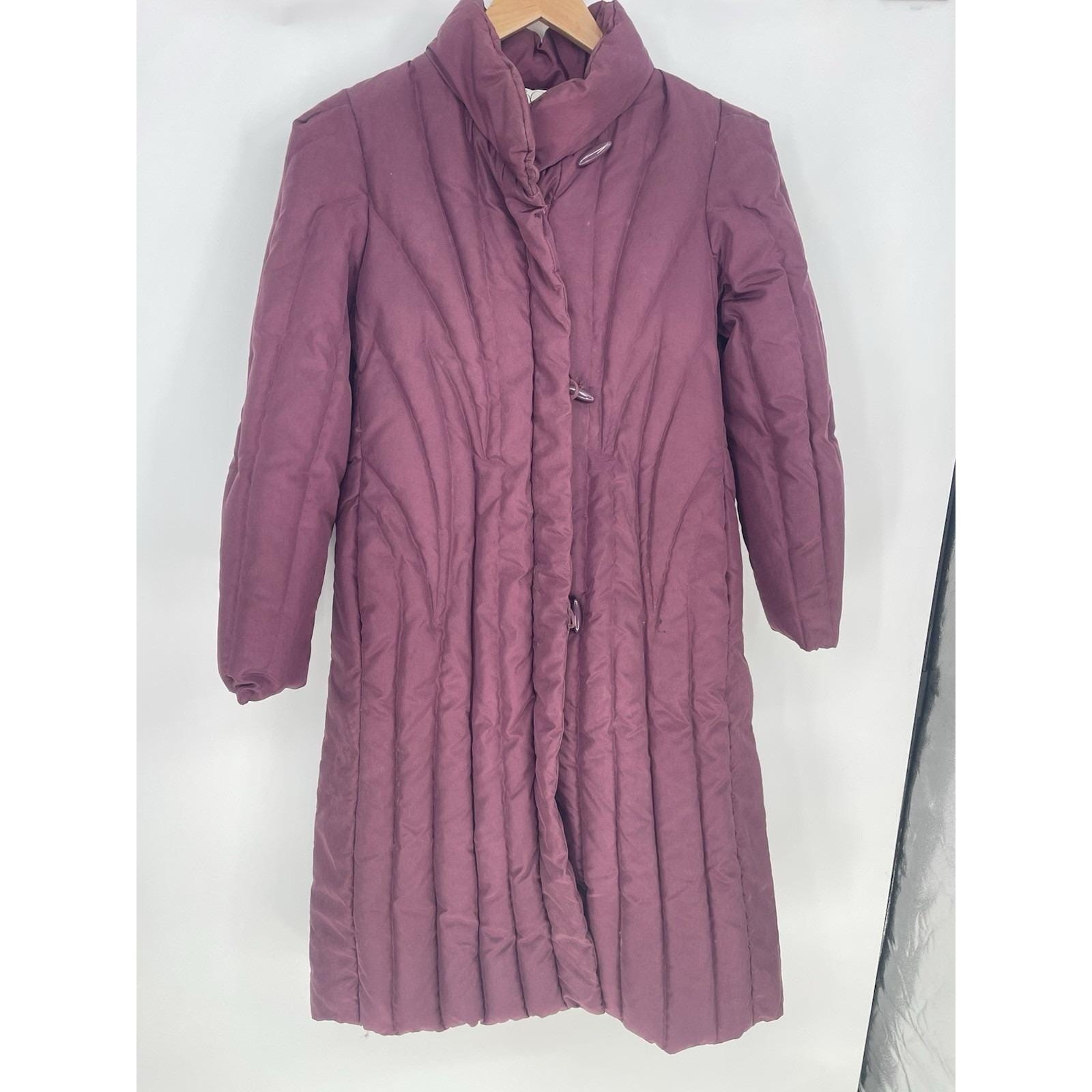 Vintage CBO Coat Puffer Down Quilted Long – Size M – Mauve