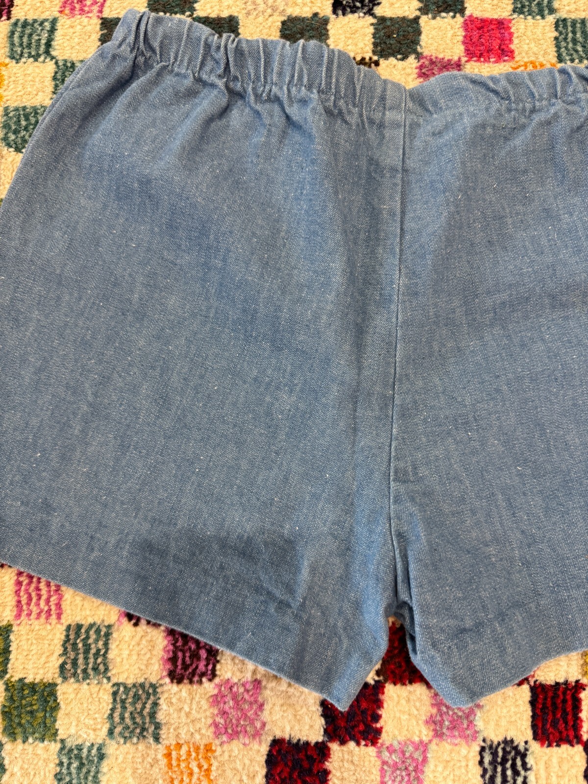 Vtg 70s Big Yank NWT NOS Daisy Duke Jean Denim Stripe Chambray Micro Shorts M