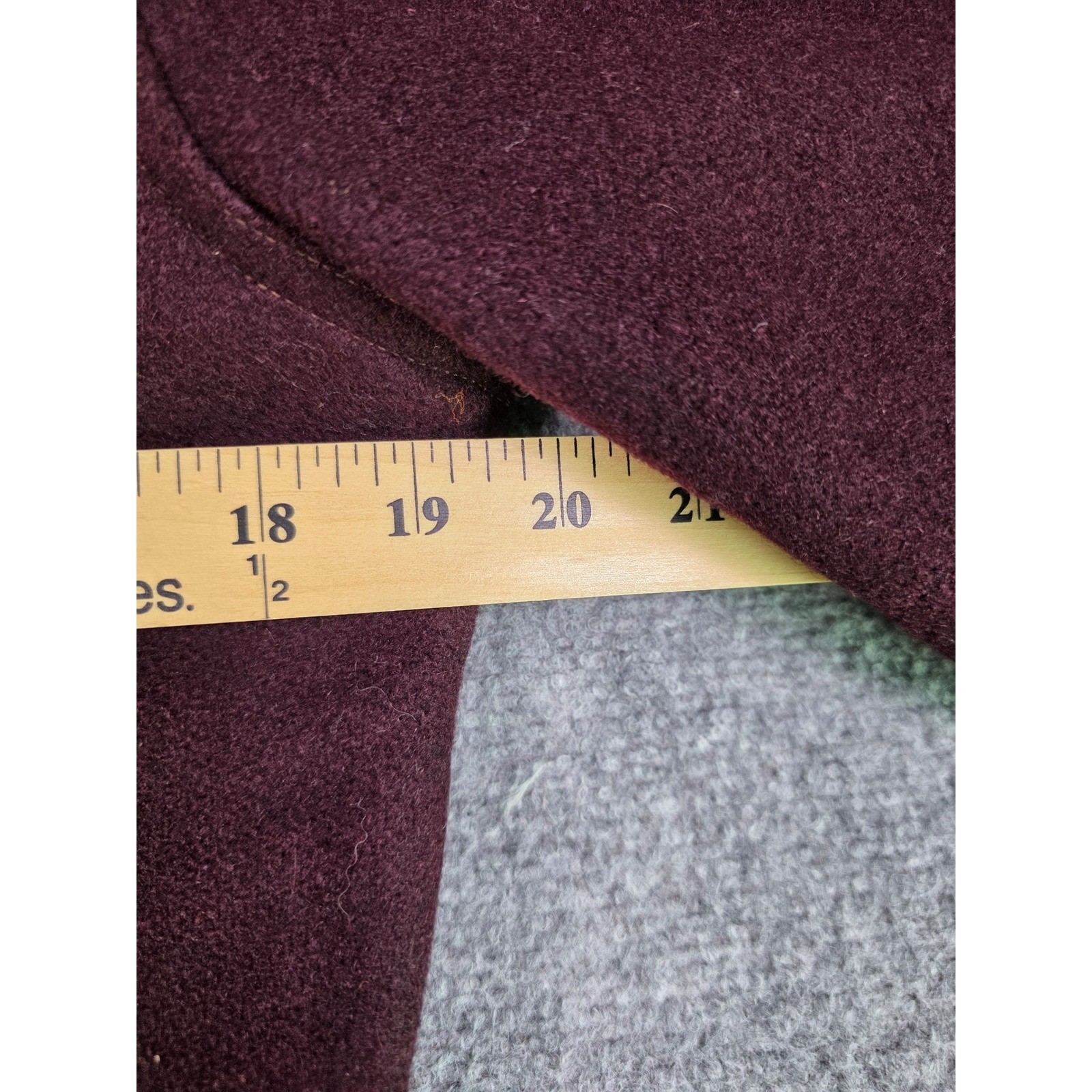 Vintage 80s Wool Cheerleader Letterman Varsity Jacket Maroon Gold Hooded Womens