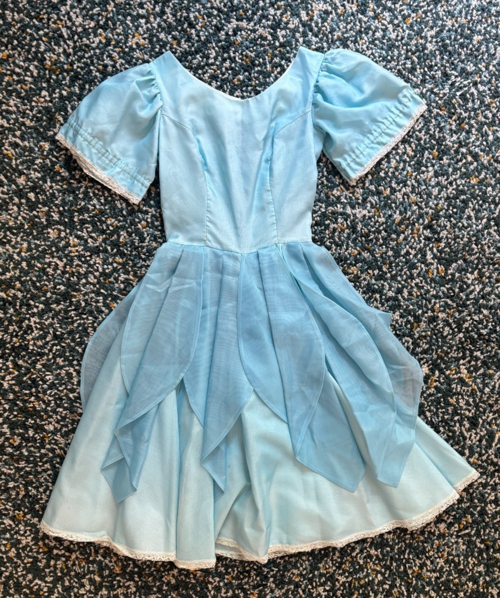 Vintage 50s H Bar C California Ranchwear Dress, Blue, Size Small