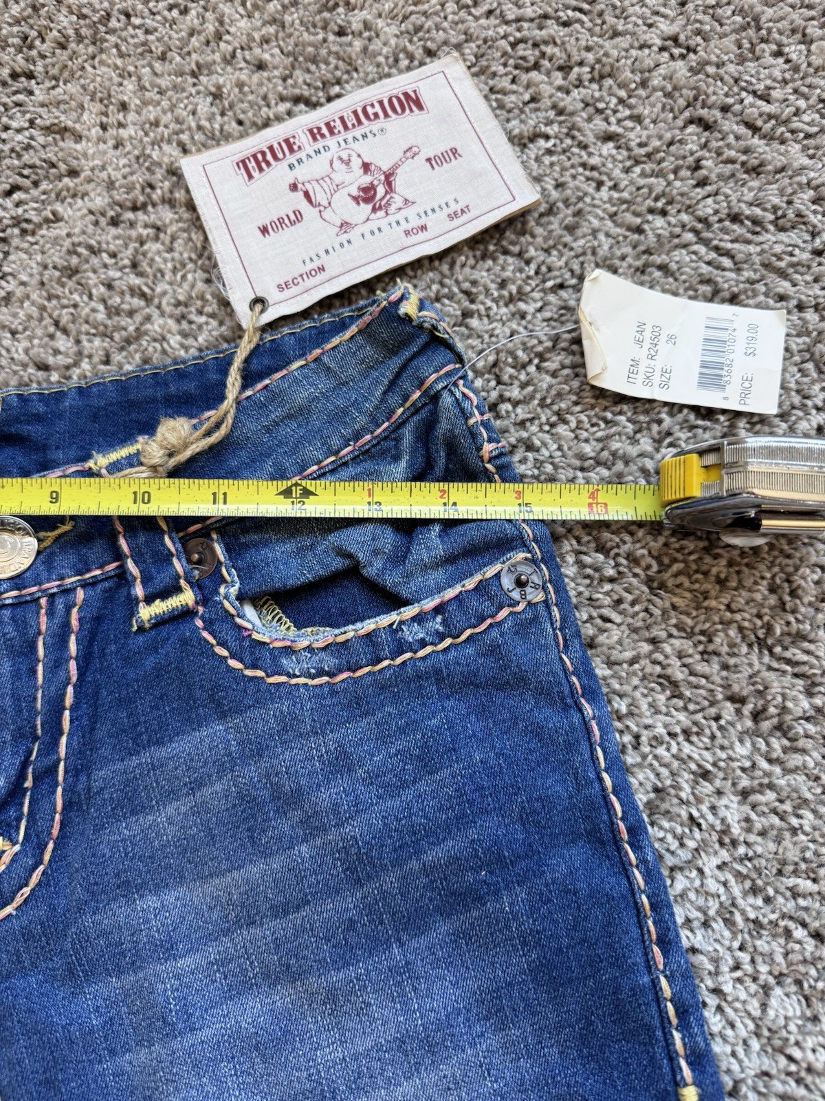 True Religion Billy Super T Bootcut Jeans NWT Made USA 29 Style 245030MBTE