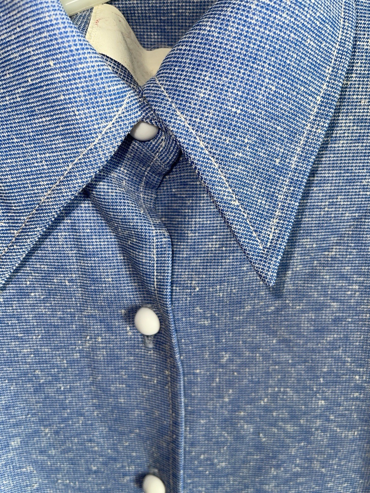 Rhapsody By Glazier Vintage Button Up Shirt Blue Women *Read