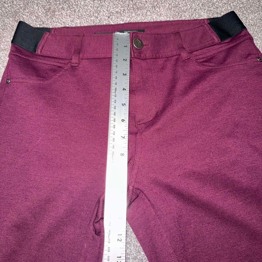 Simply Vera Vera Wang Burgundy Stretchy Skinny Pants Size Medium