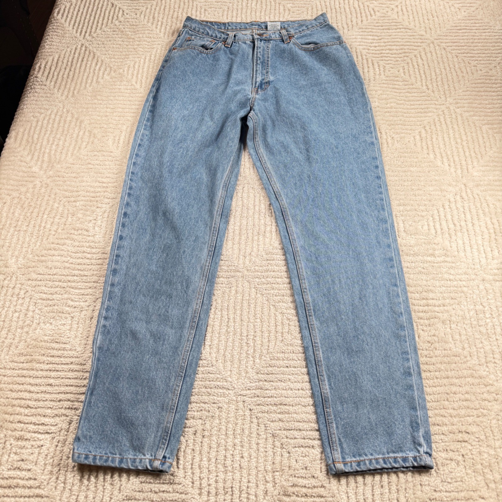 Vintage Jordache Tapered Leg Mom Jeans Womens 15/16 Blue High Waisted Denim 90s