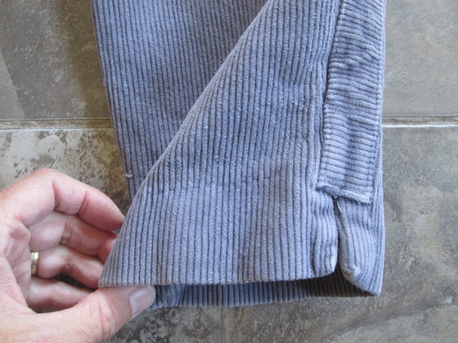 Vintage JouJou Corduroy Pants 9/10 26×27 Mom High Waist Purple Pleated Tapered
