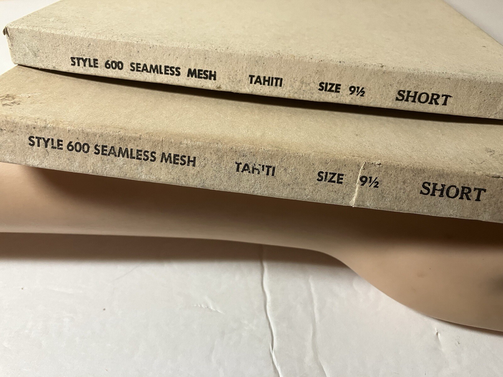 4 Pair Vintage 1950s All Nylon RHT Stockings 9 1/2 X 31” RHT 15Denier Toe 4 3/4”