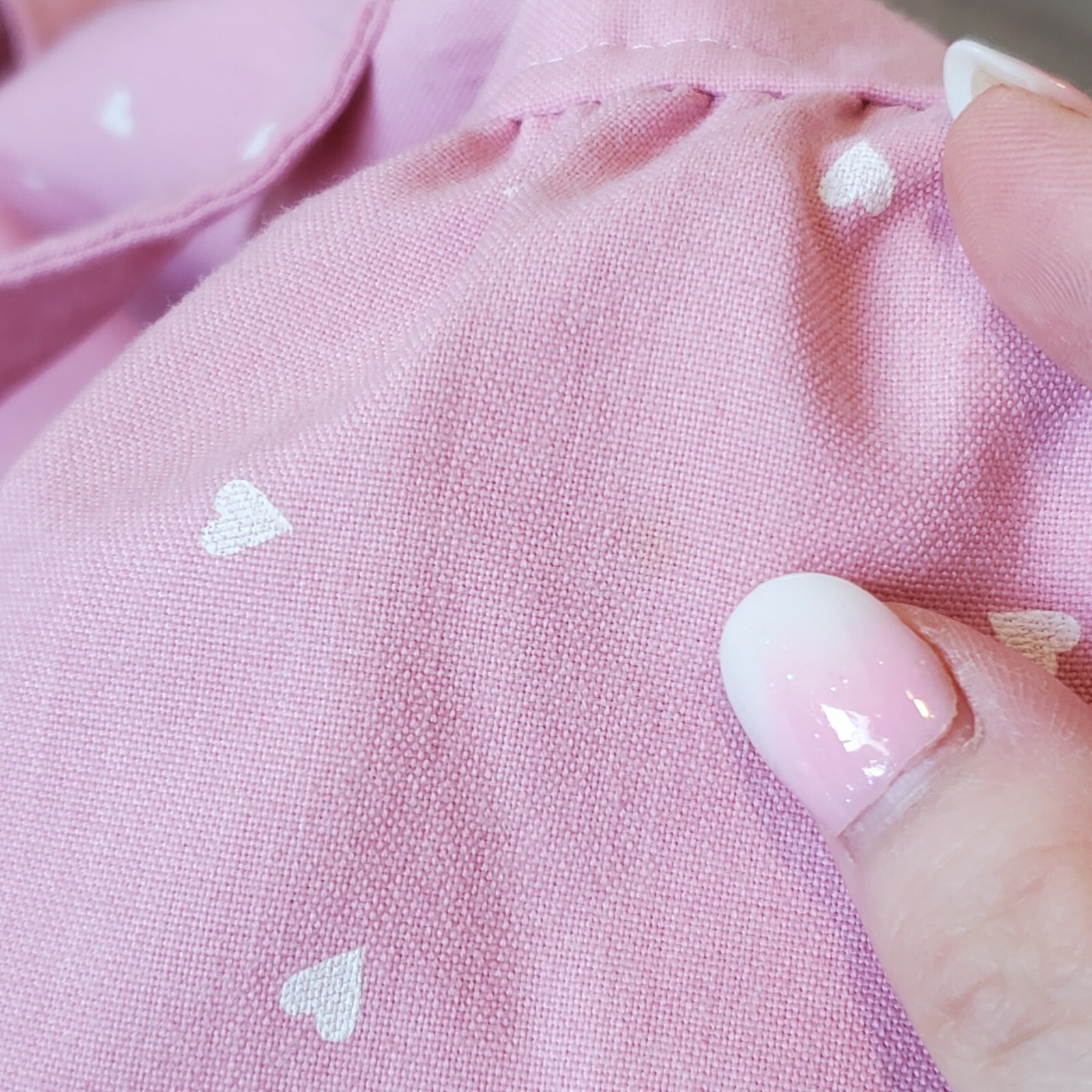 Vintage 90s Pastel Pink Heart Print Shirt Dress Belted Pockets Soft Girl Kawaii