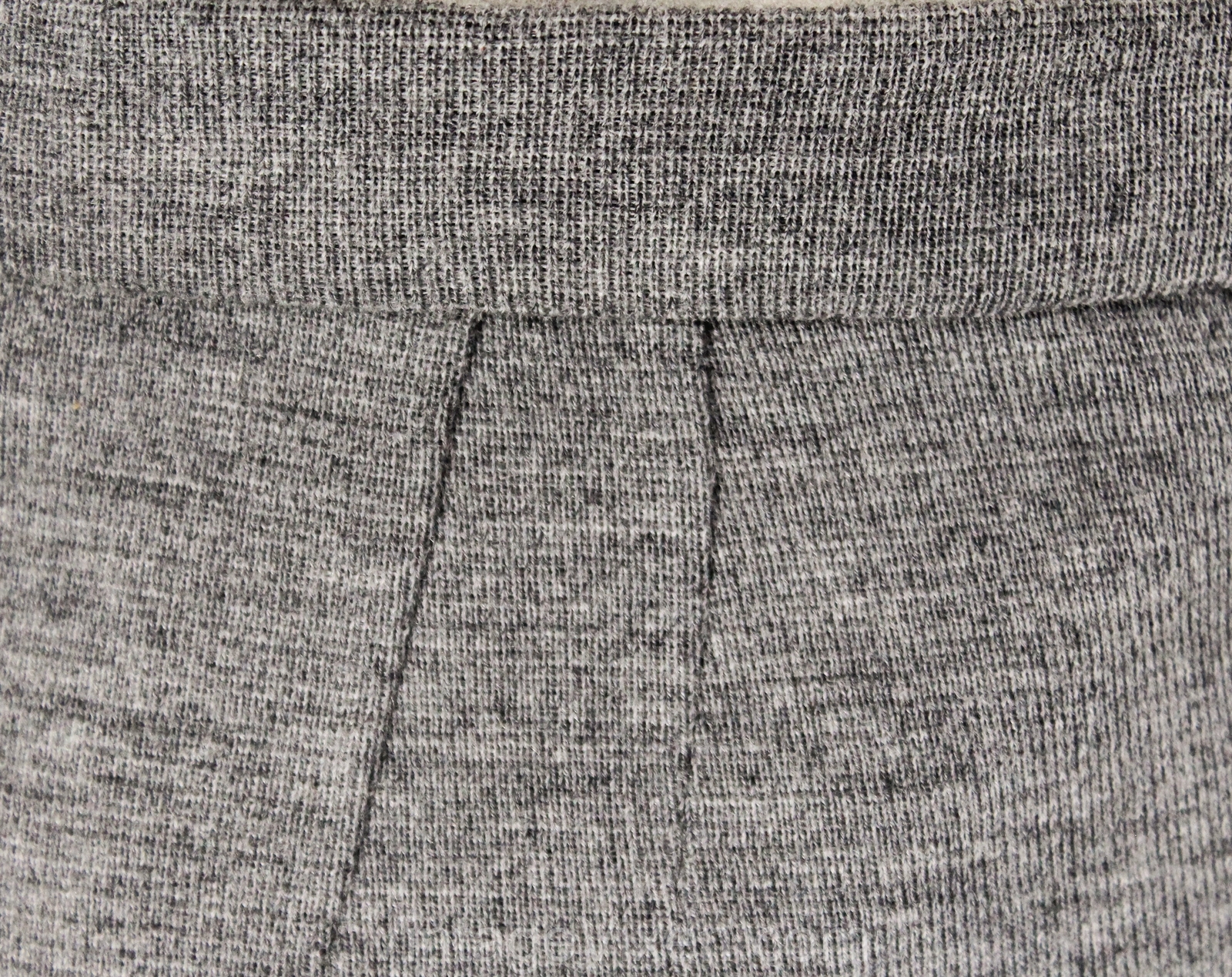 Size 2 1960s Gray Skirt – Heathered Knit Pencil Straight Medium Grey Wool Blend