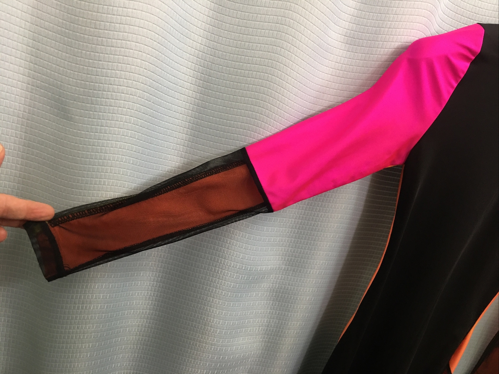 S Vintage AEROBICS JAZZ DANCE ZUMBA Lycra Bike NEON Lyotard LIPS INC Made In USA