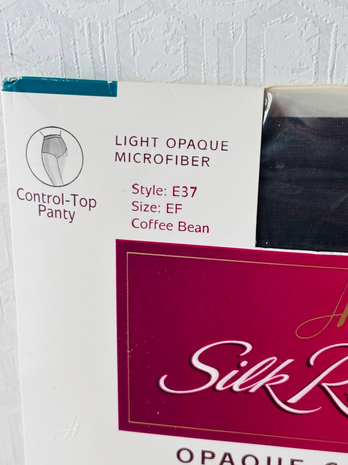 NOS VTG HANES SILK REFLECTION*LIGHT OPAQUE COFFEE BEAN BROWN PANTYHOSE NYLONS*EF