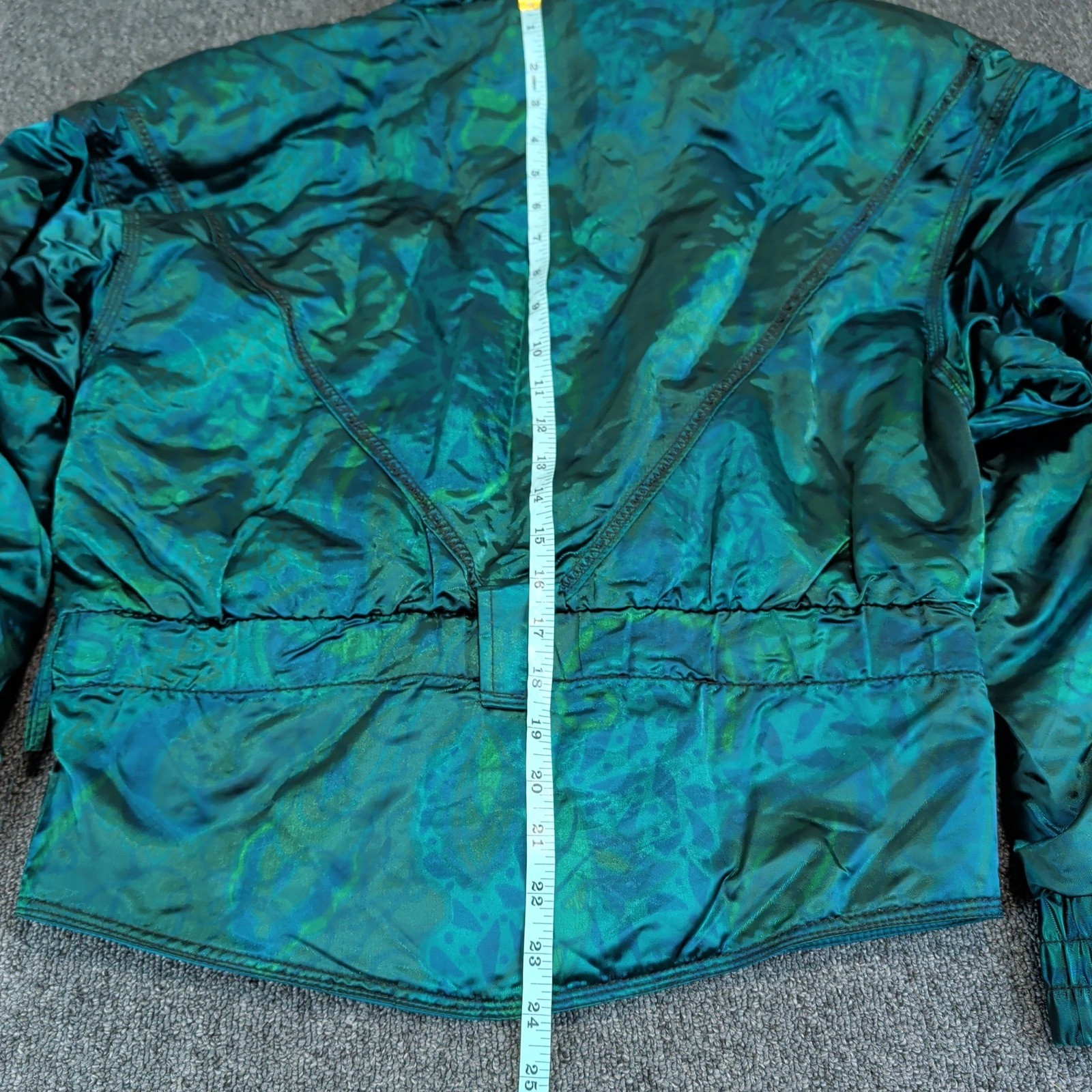 Obermeyer Womens Ski Jacket 8 Green Iridescent Puffer VTG Thermolite Insulated
