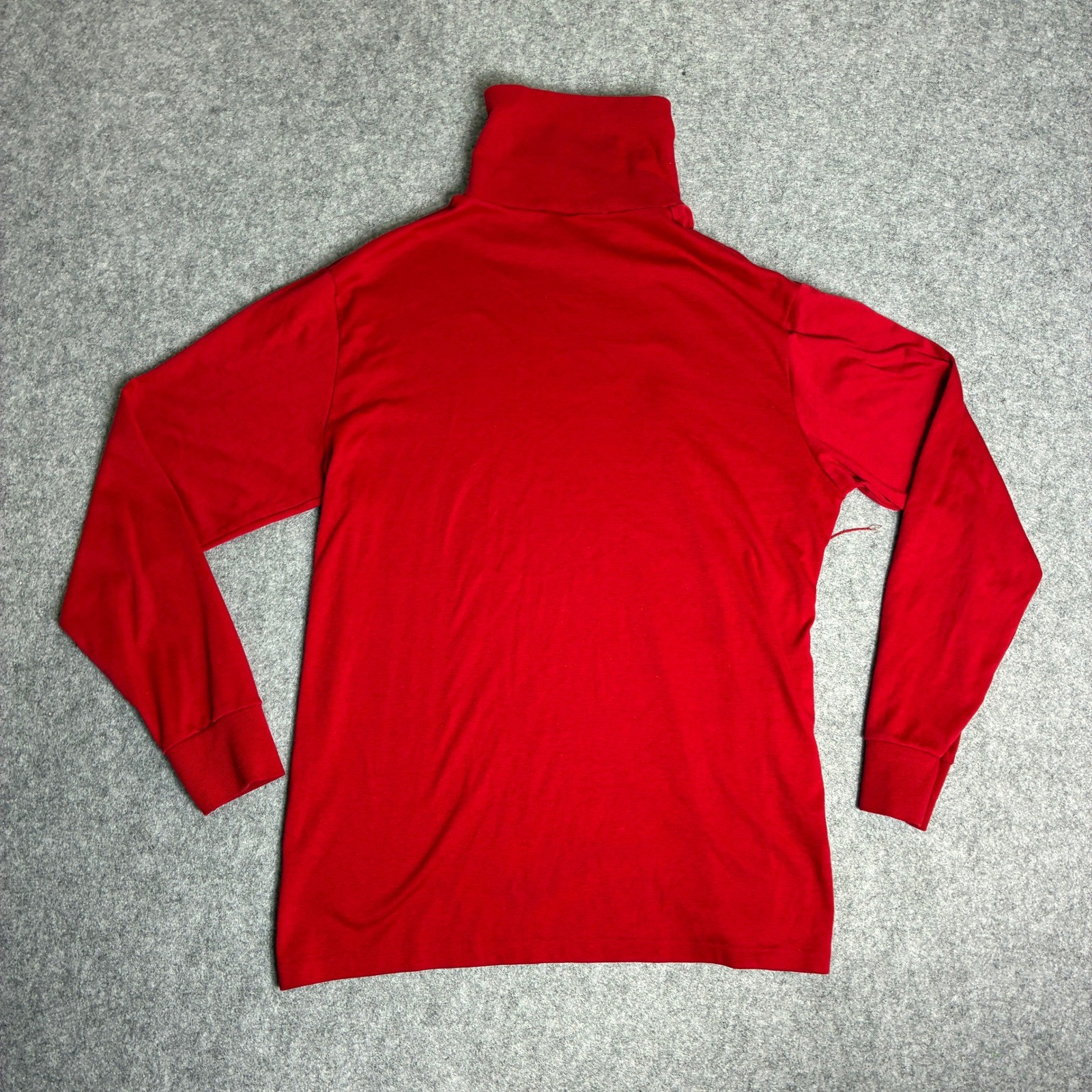 Vintage Munsingwear Red Turtleneck Long Sleeve Women’s XL Made in USA Solid Knit