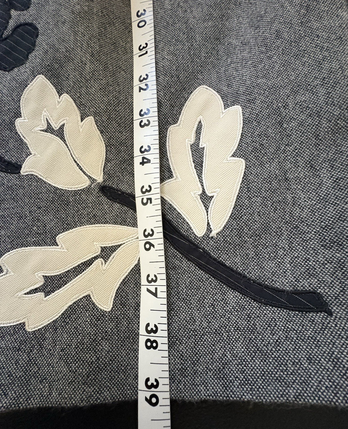 VTG Kay Unger Black & White Tweet Sheath w/ Appliques Lined Dress Size 10 / 12