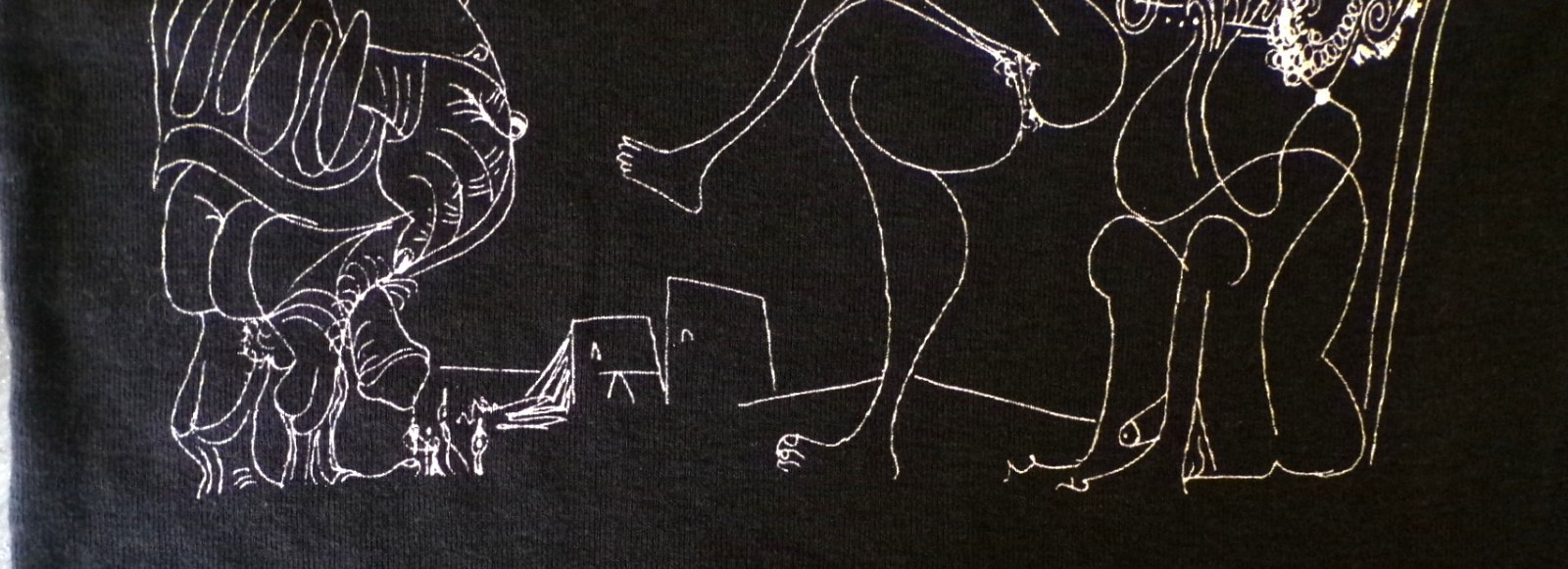vtg 70s 80’s Picasso T-shirt M Black Bacchanal Anvil USA Single Stitch „Mint”