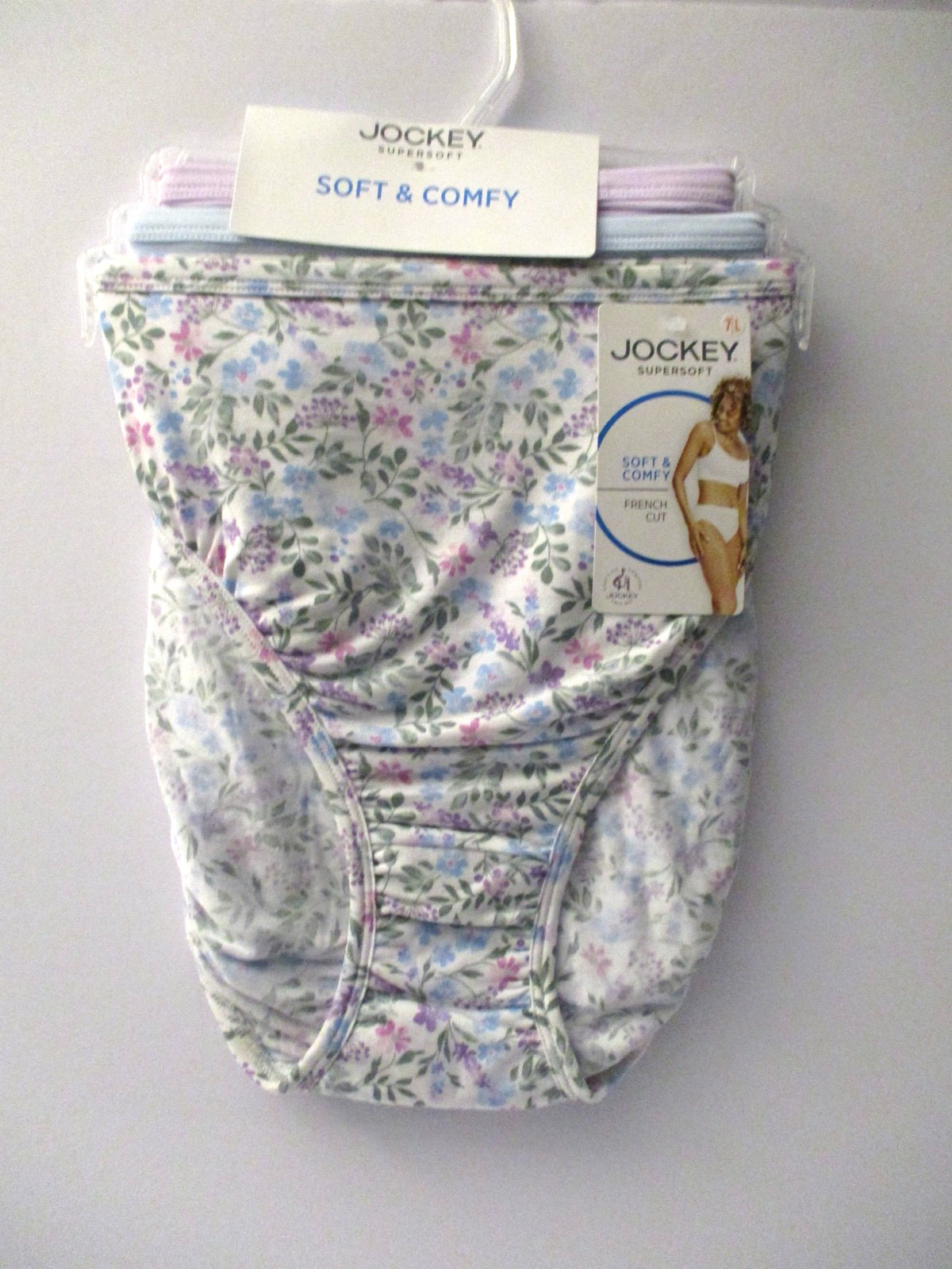 Jockey womens French Cut panties supersoft stretch 3 pair size 7/L style 2071