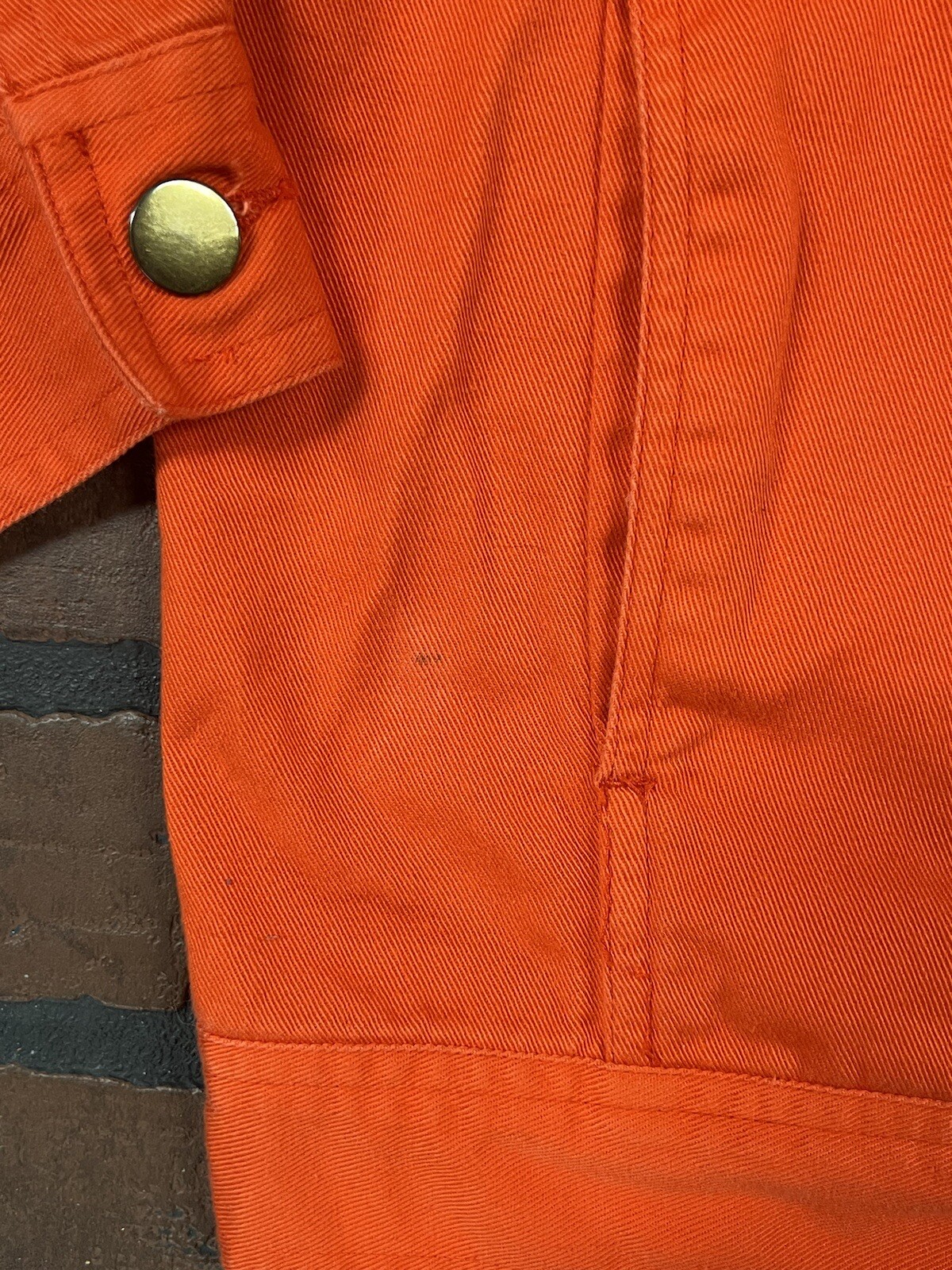 Vintage IB Diffusion Jacket Abstract Geometric 90s 1992 Sz8 Orange