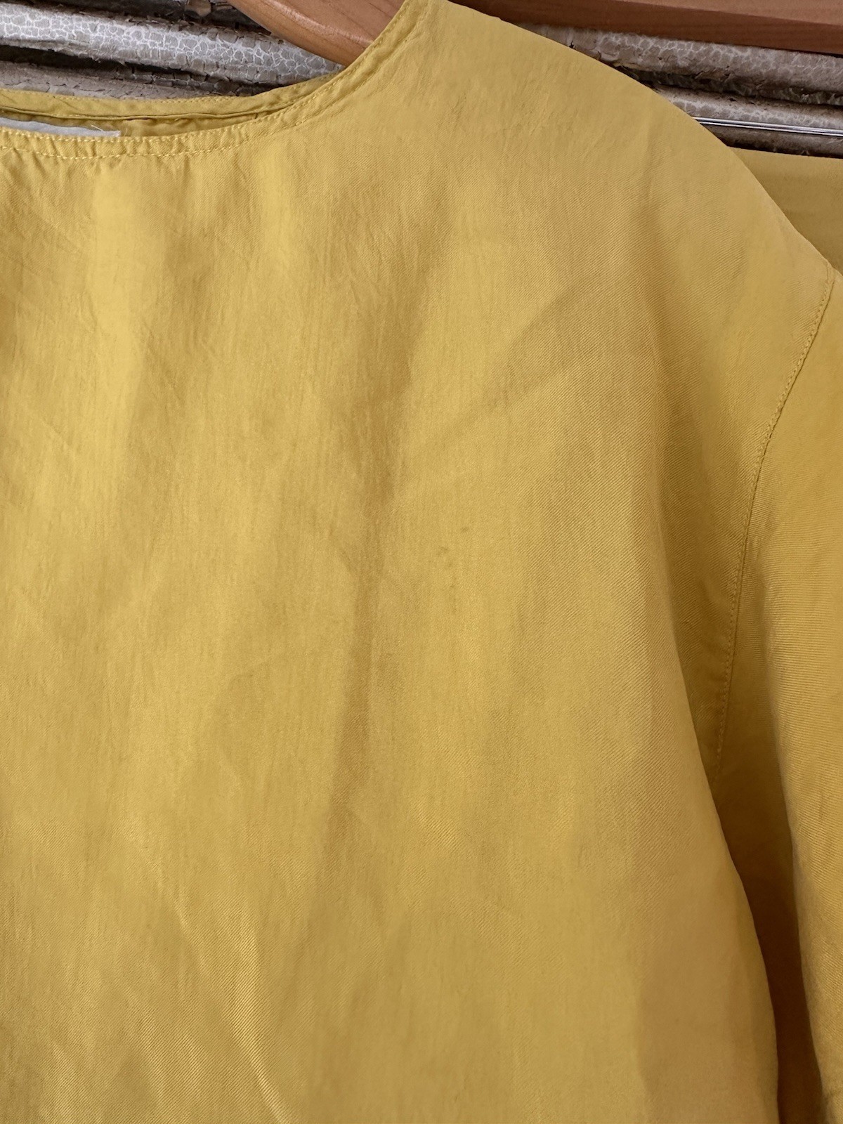 B2 Contempo Casuals Yellow Silk 2 Piece Skirt Set Vintage Size 9-see Meas.
