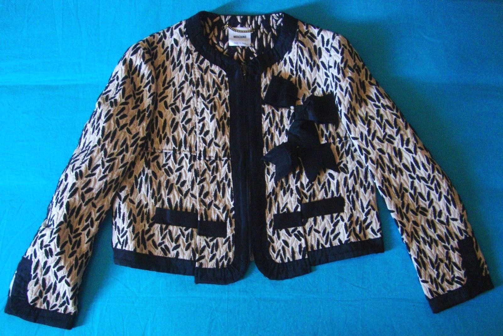 JACKET woman blouse 90’s MOSCHINO made in Italy size 46 approx M/L NEW! Rare