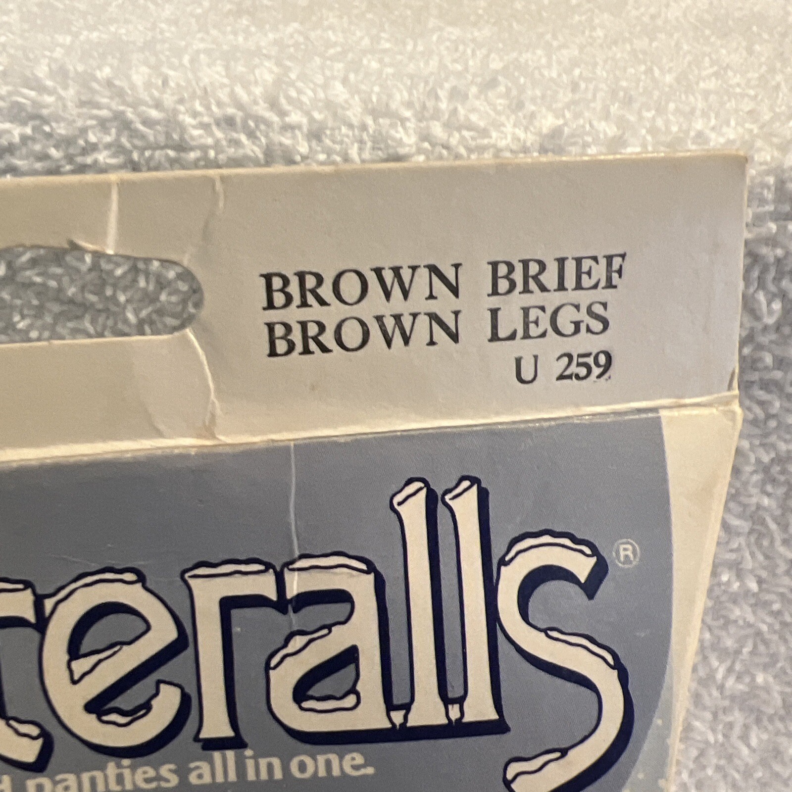 New Vintage 1983 Hanes Winteralls Underalls Pantyhose Brown Size C-D Style 380