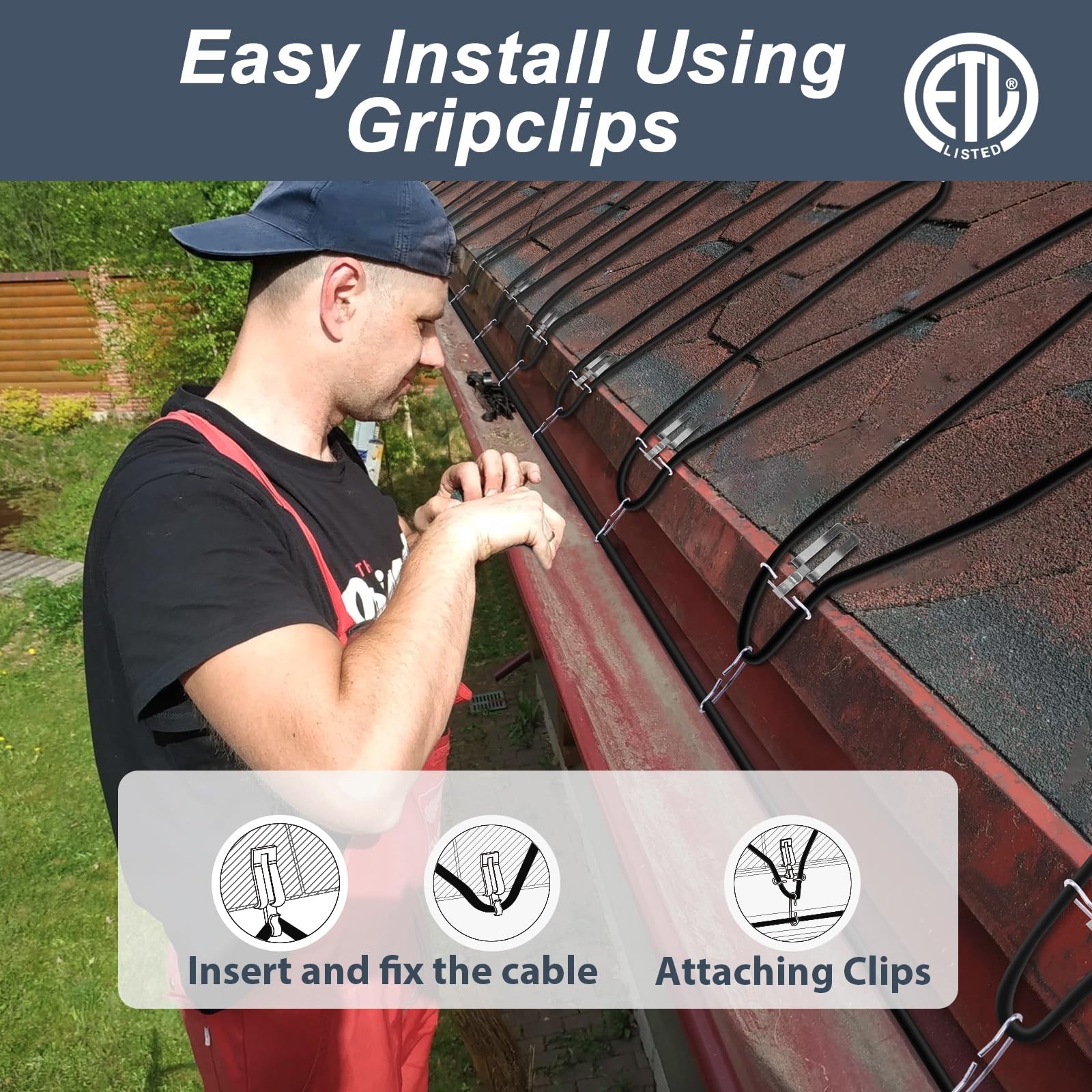 HEATIT 8JHSF1 Self-Regulating Heating Cable – Roof & Pipe Freeze Protection