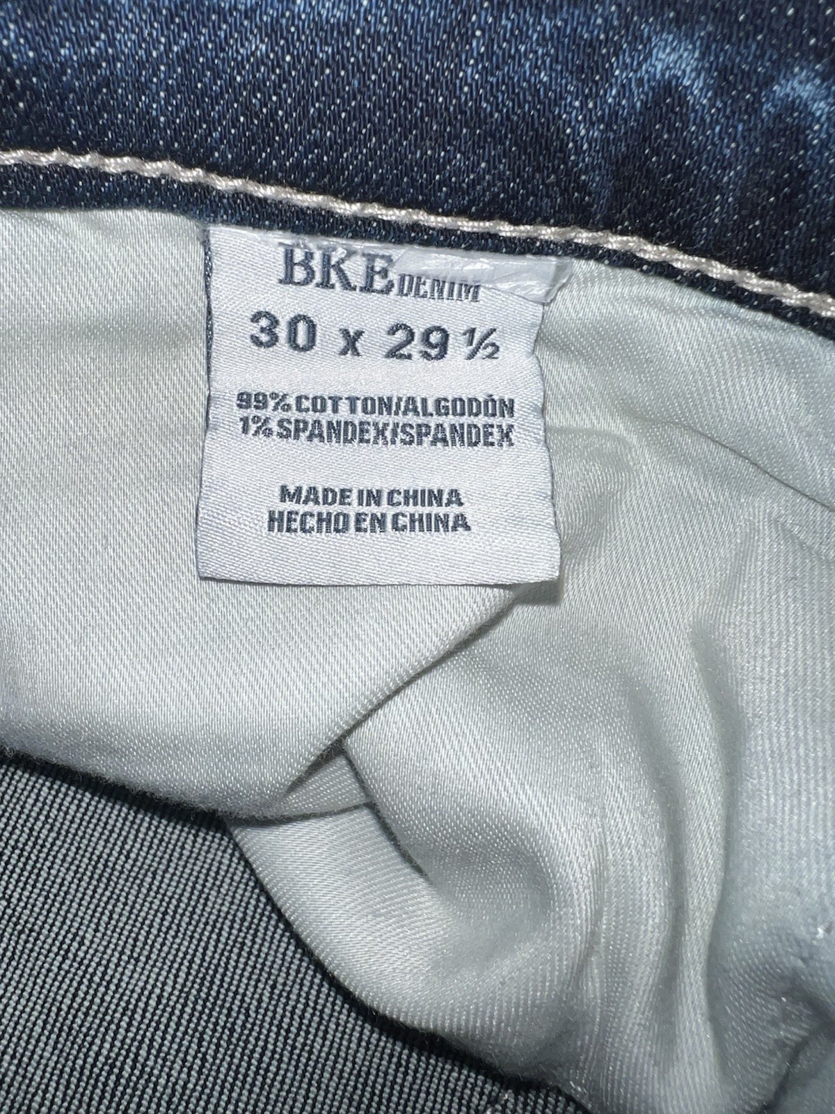 Pantalon de Mujer BKE Jeans Denim 30x 29y Medio Corte Bota Nuevo Sin Etiqueta
