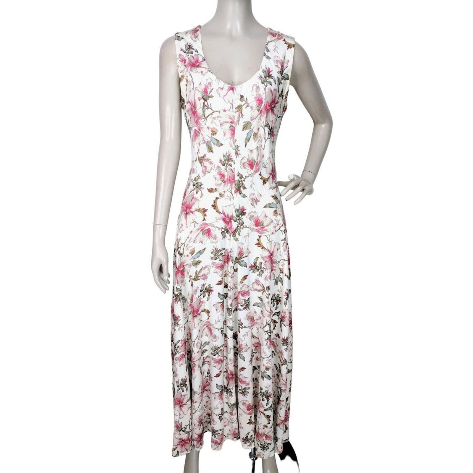 Vintage 90s STARINA Floral Romantic Cottagecore Grunge Prairie Dress India Small
