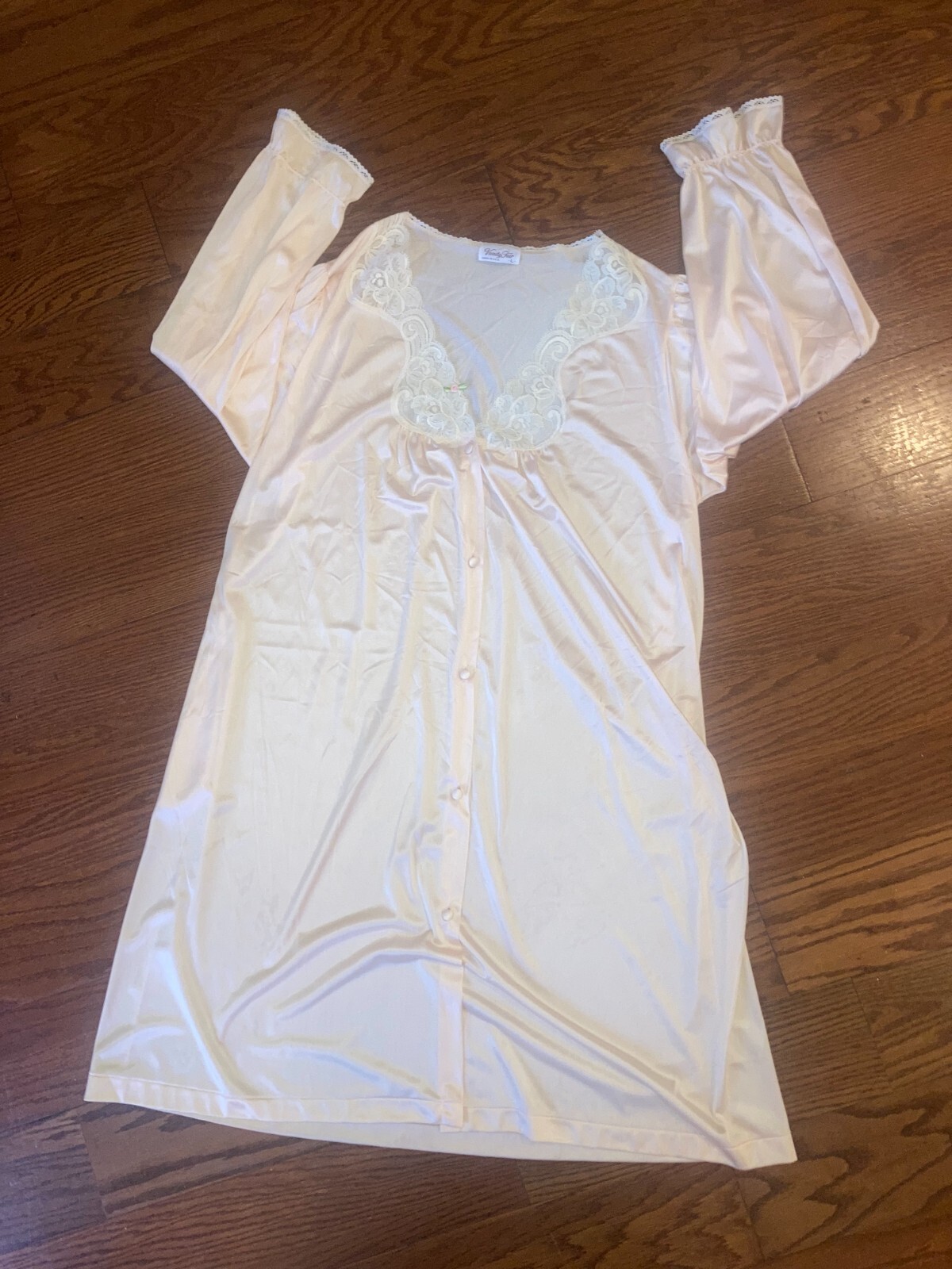 Vintage Vanity Fair Day Gown Silky Robe Size Large Made in the USA
