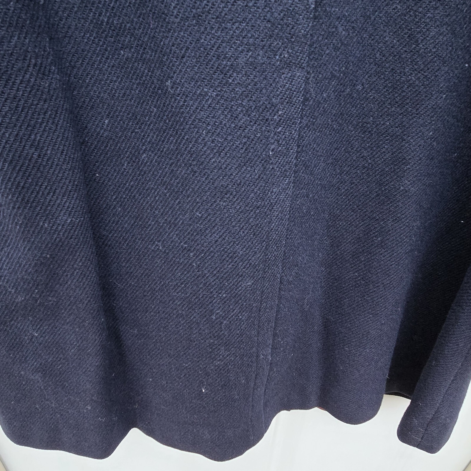 Vintage Pendleton Wool Coat Womens Navy Blue Minimalist Classic USA Made Jacket