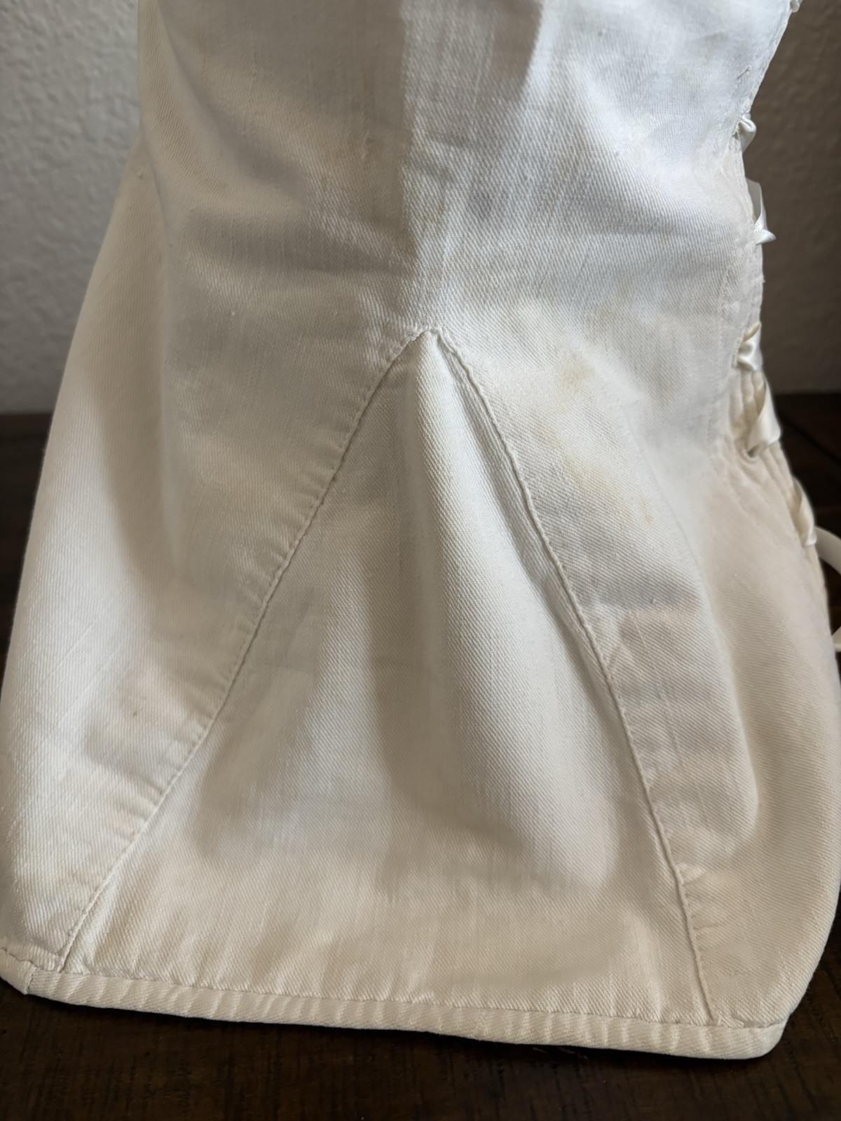 Antique Victorian Corset 1800s Stay Cotton Rare 19th C Western Costume Co