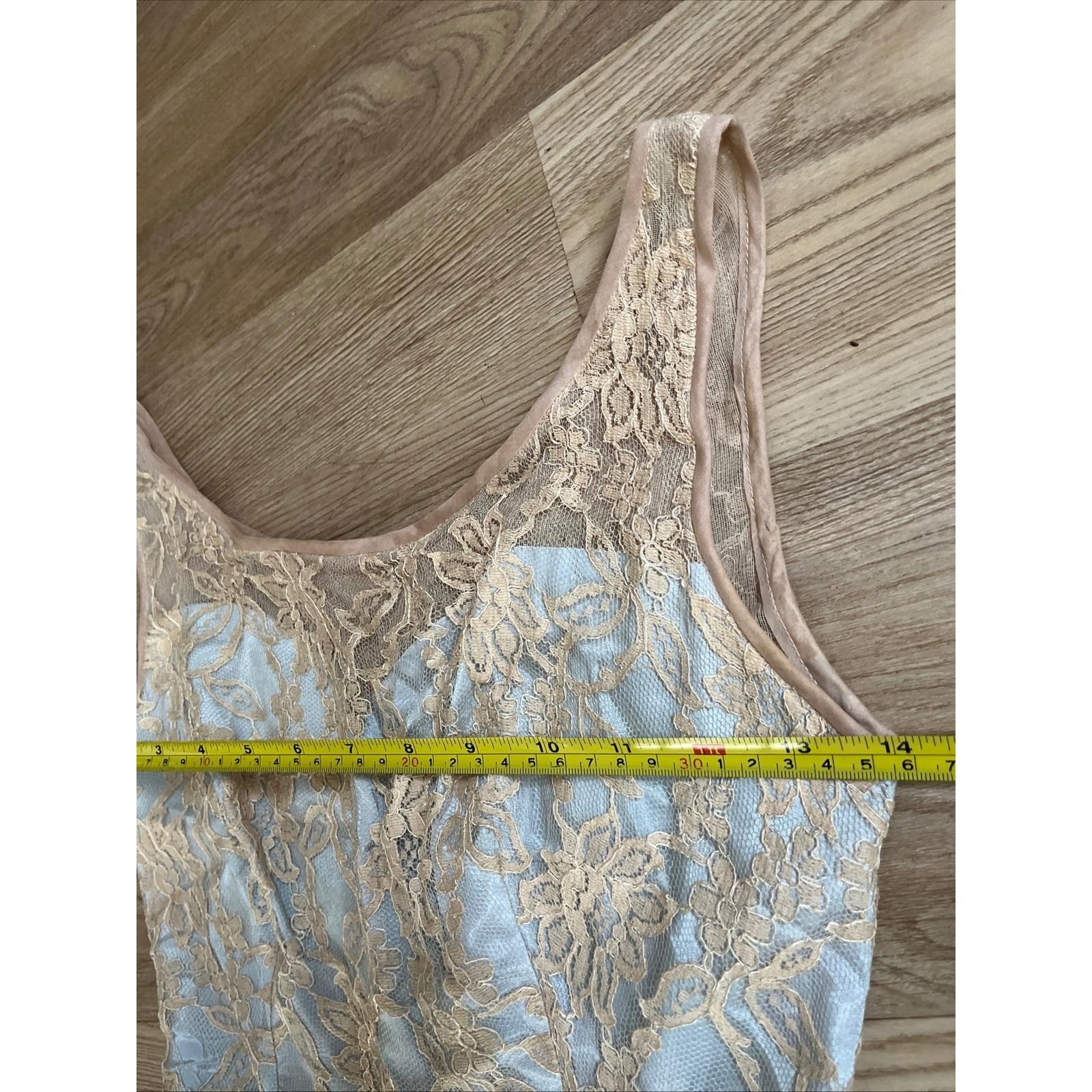 Vintage 50’s Claudia Young 2 Pc Pink Lace & Satin Bridal Fit & Flared Dress XS