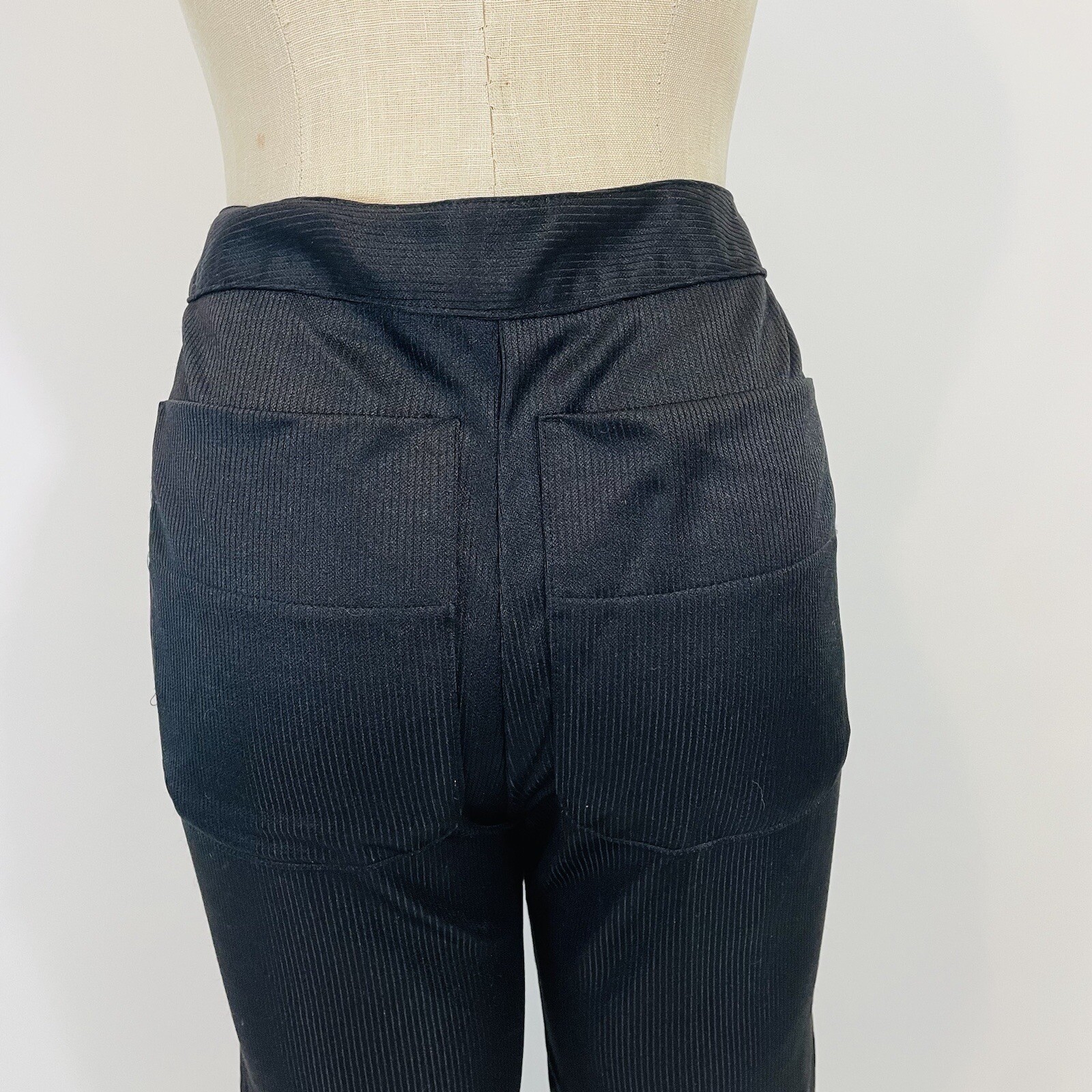 Vintage 90s Space Girl-Z High Rise Ultra Flare Pants Womens Size 25 Purple Black