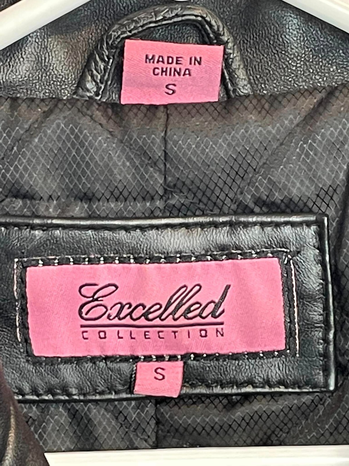 Vintage Excelled Collections Womens Leather Jacket Size Small Button Up Front