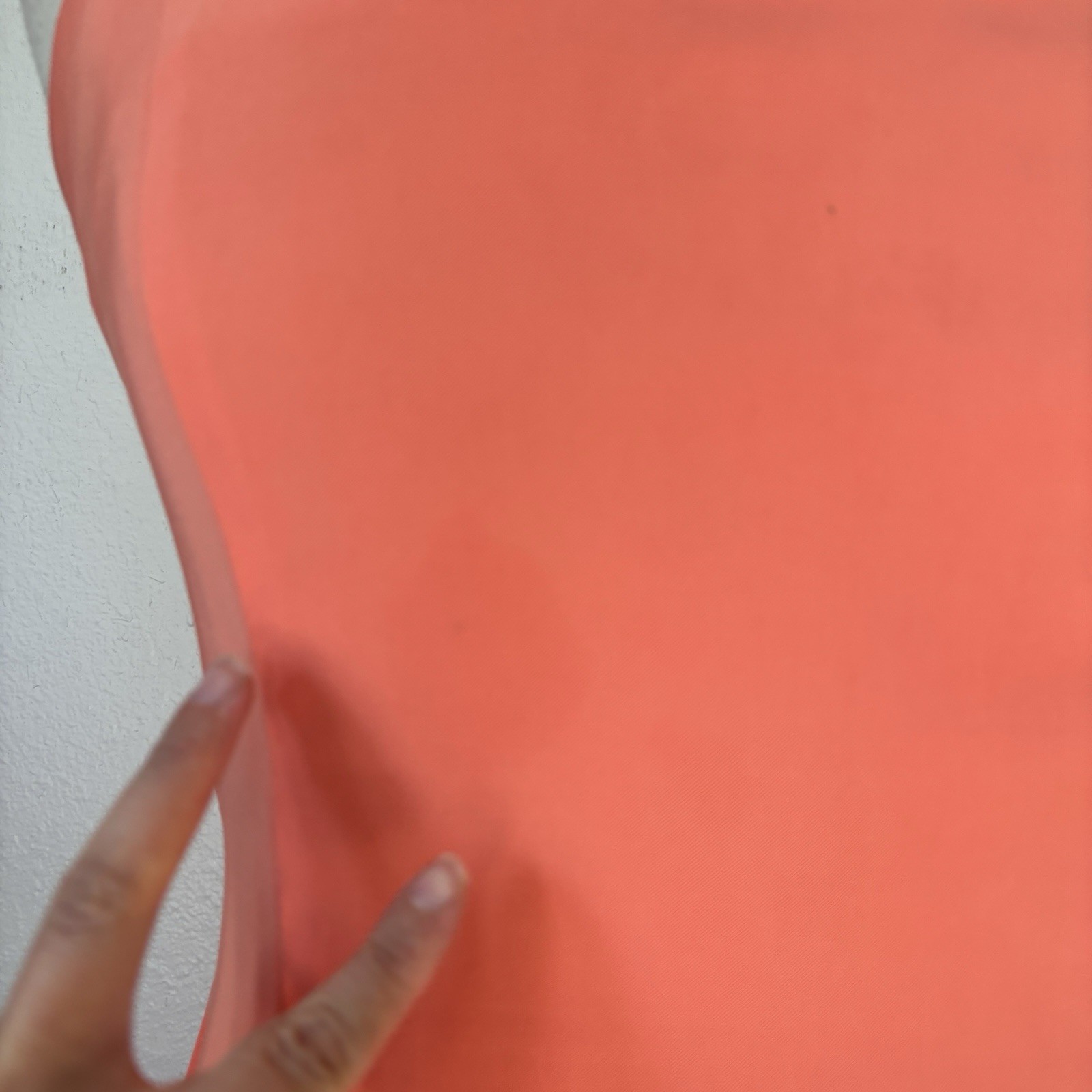 Vintage 90s City Triangles Salmon Pink Fitted Floral Mini Dress Sz 9/10