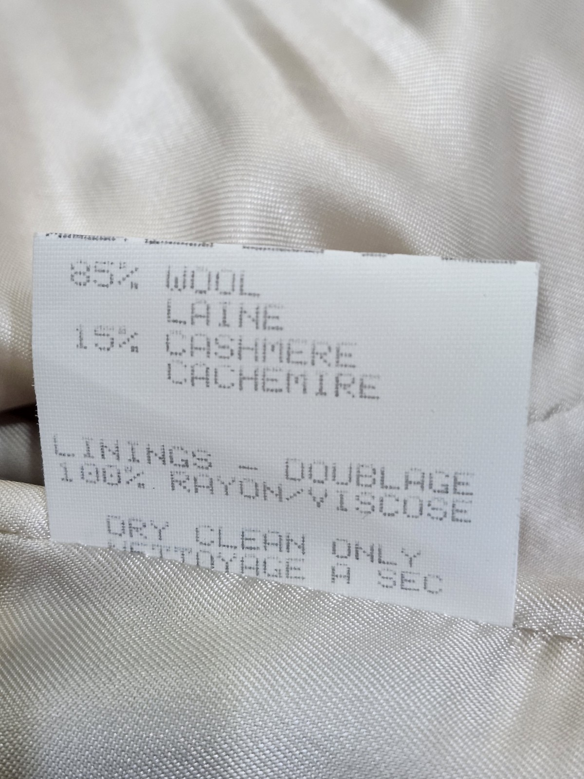 Vintage Bernard Zins Paris Womens Blazer 100% Wool And Cashmere Sz 14 Yellow…